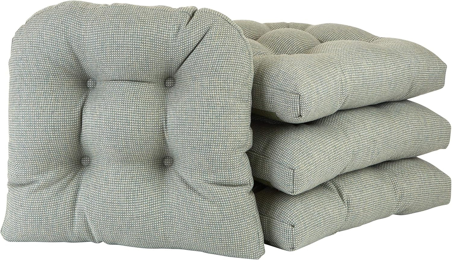 Klear Vu Gripper Overstuffed Non-Slip Dining Chair Cushions