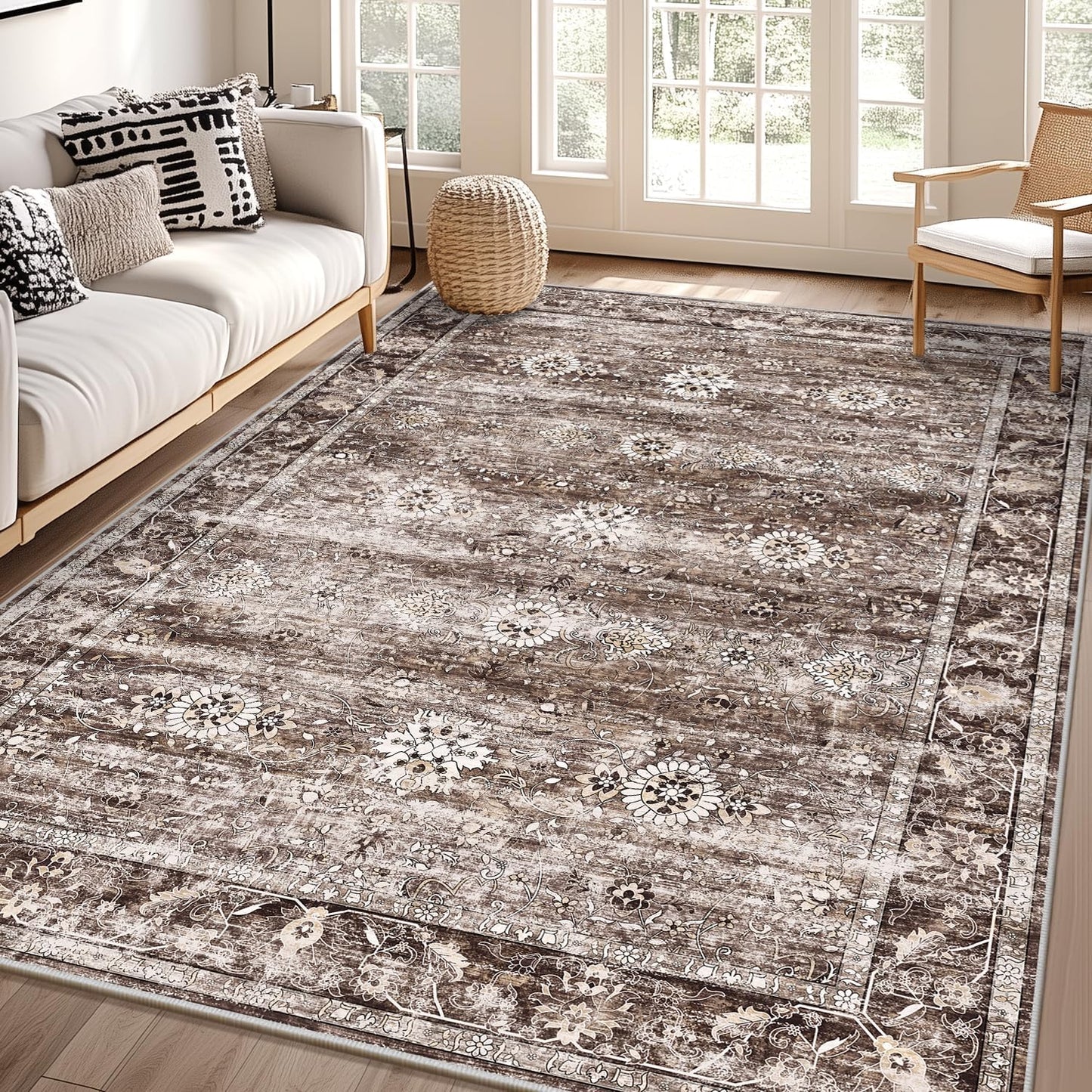 Yamaziot 6x9 Large Washable Area Rug for Living Room Decor