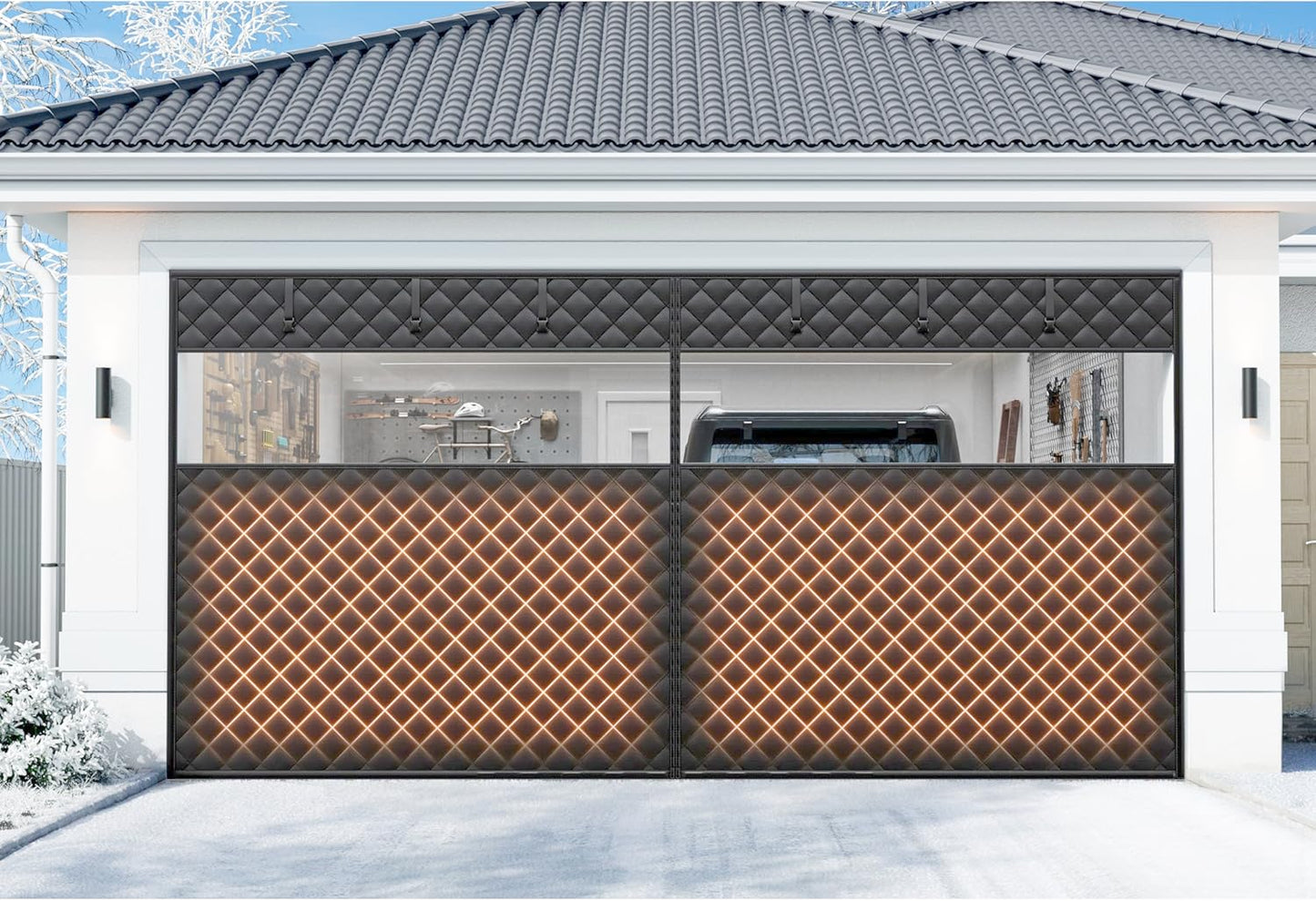 Garage Door Insulation Kit for 8x7 FT - Winter Thermal Cover