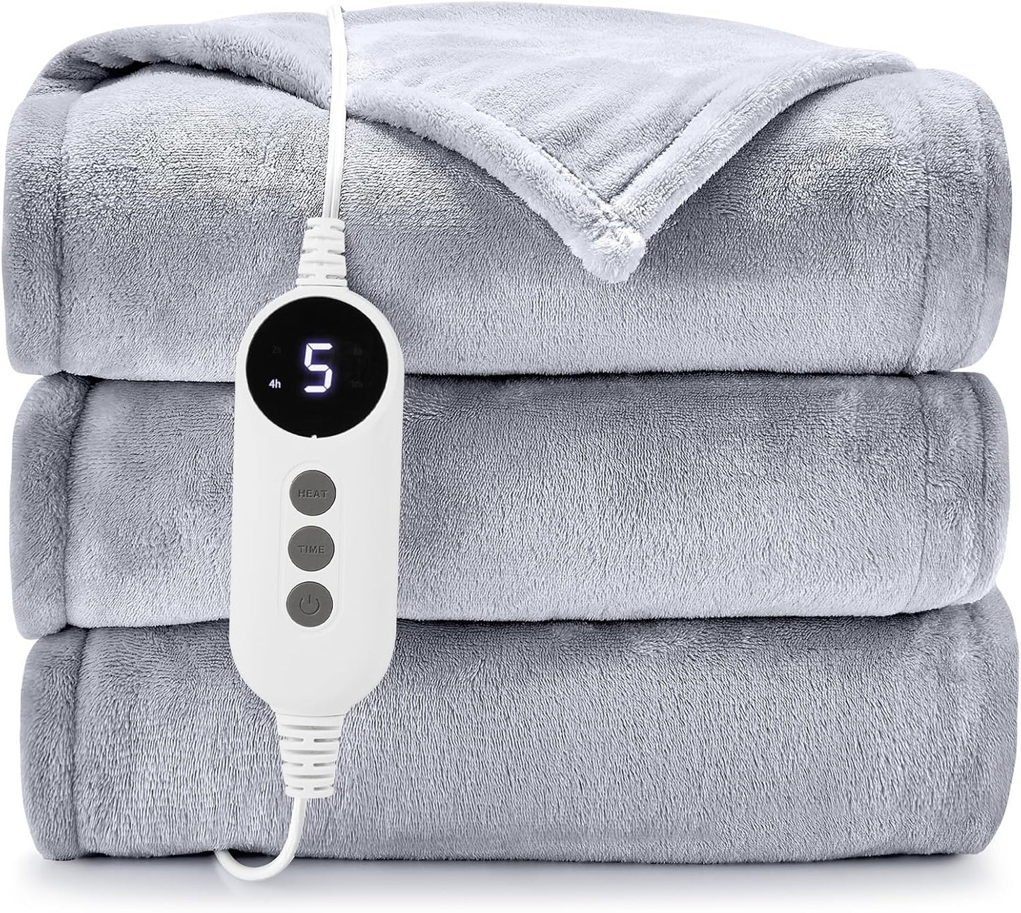 HYLEORY Heated Electric Blanket Throw for Cozy Winter Warmth