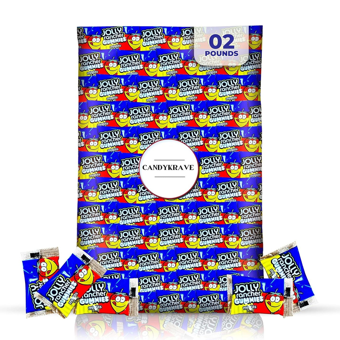 CandyKrave Jolly Ranchers Misfits - 2 Flavors in 1 Gummies