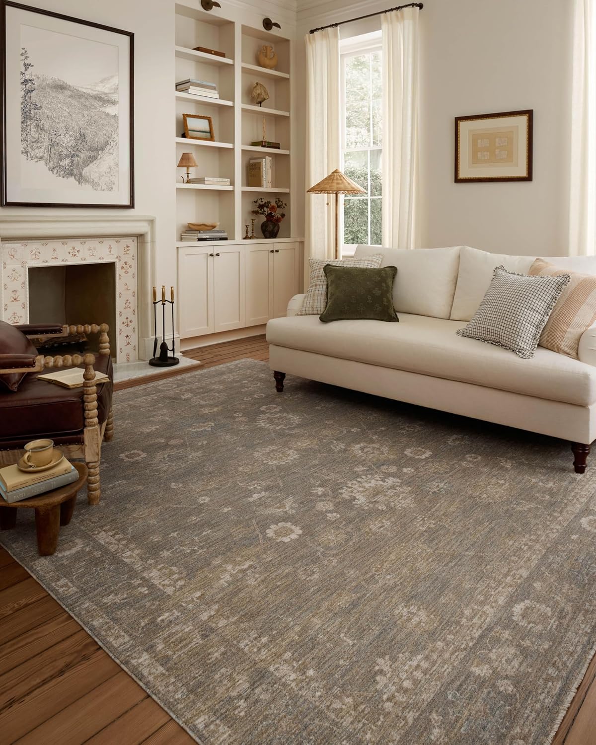 Vintage-Style Area Rug from Chris Loves Julia Louisa Collection