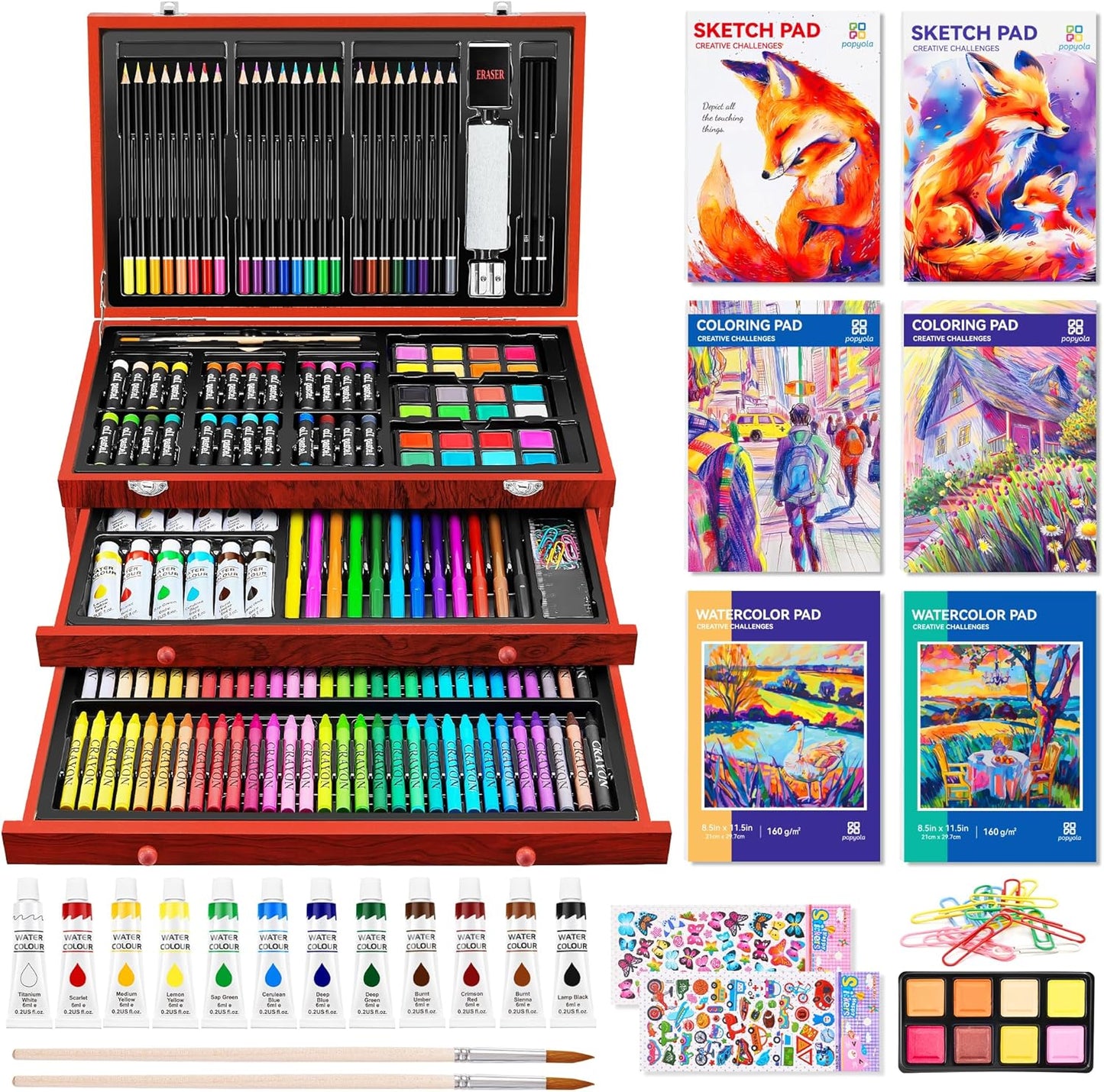 269 Piece Deluxe Art Set for Creative Artists and Kids