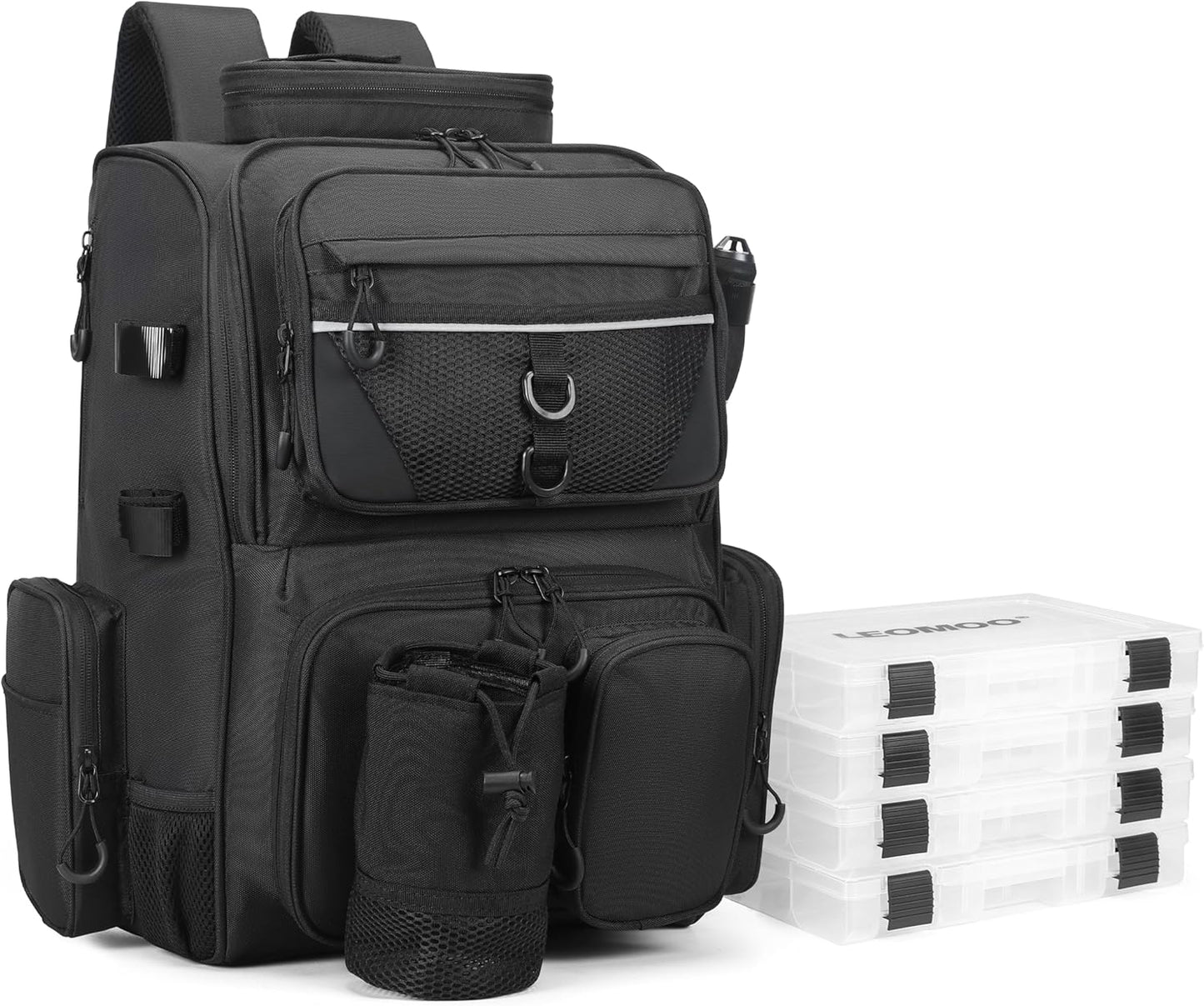 LEOMOO Fishing Tackle Backpack with Rod Holders Review