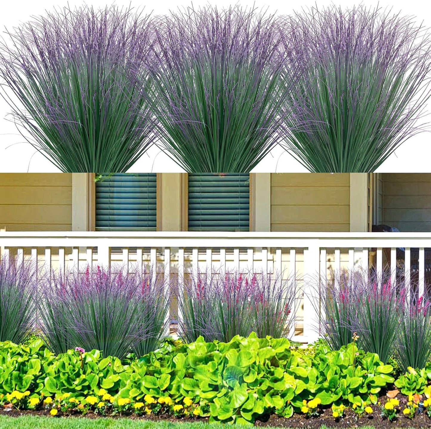 100Pcs Artificial Grass Plants for Stunning Indoor and Outdoor Decor