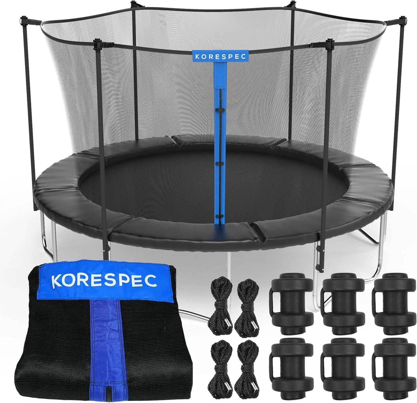 Trampoline Net Replacement for 12FT 14FT 15FT with Pole Caps