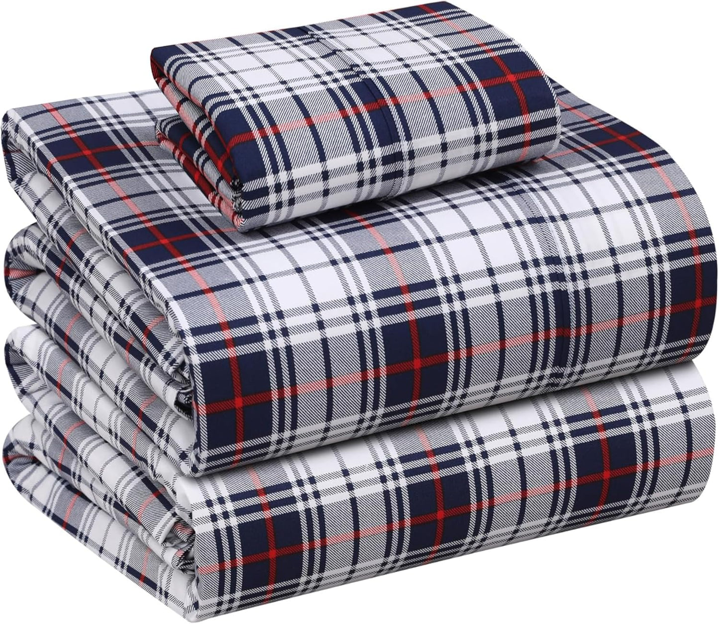 100% Cotton Twin Sheets Set by RUVANTI - Soft & Breathable
