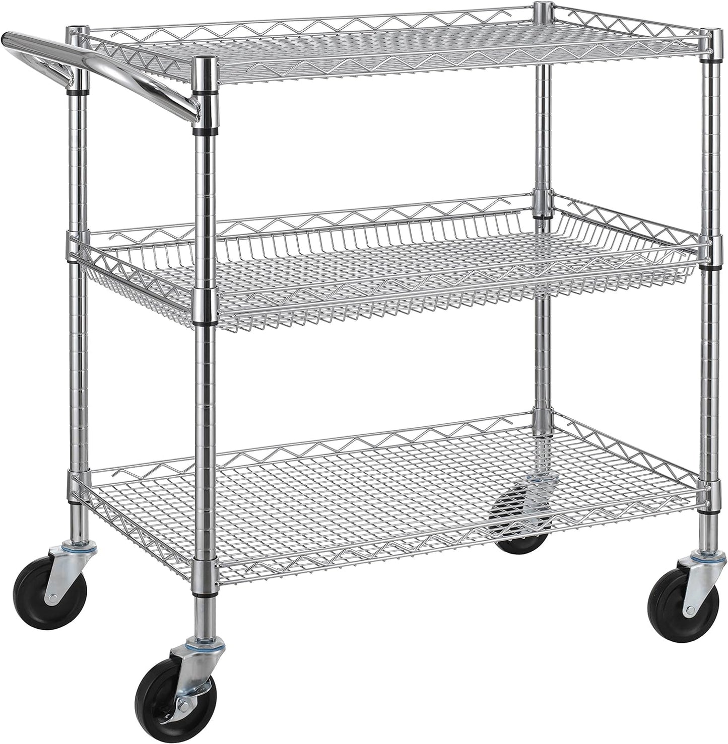Finnhomy 3 Tier Heavy Duty Utility Cart for Home and Business