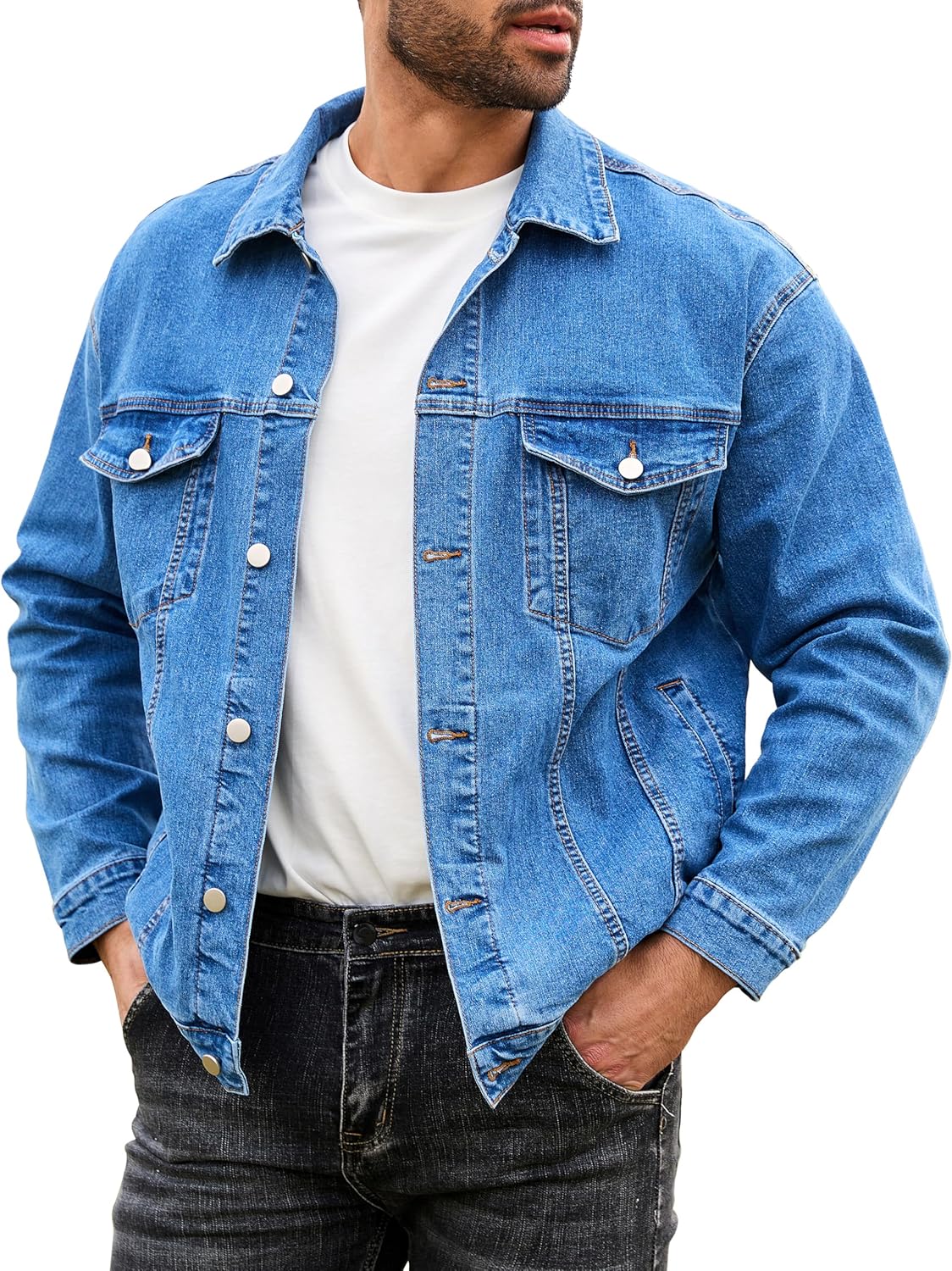 Bindefon Denim Jackets for Men - Stylish Western Trucker Coats