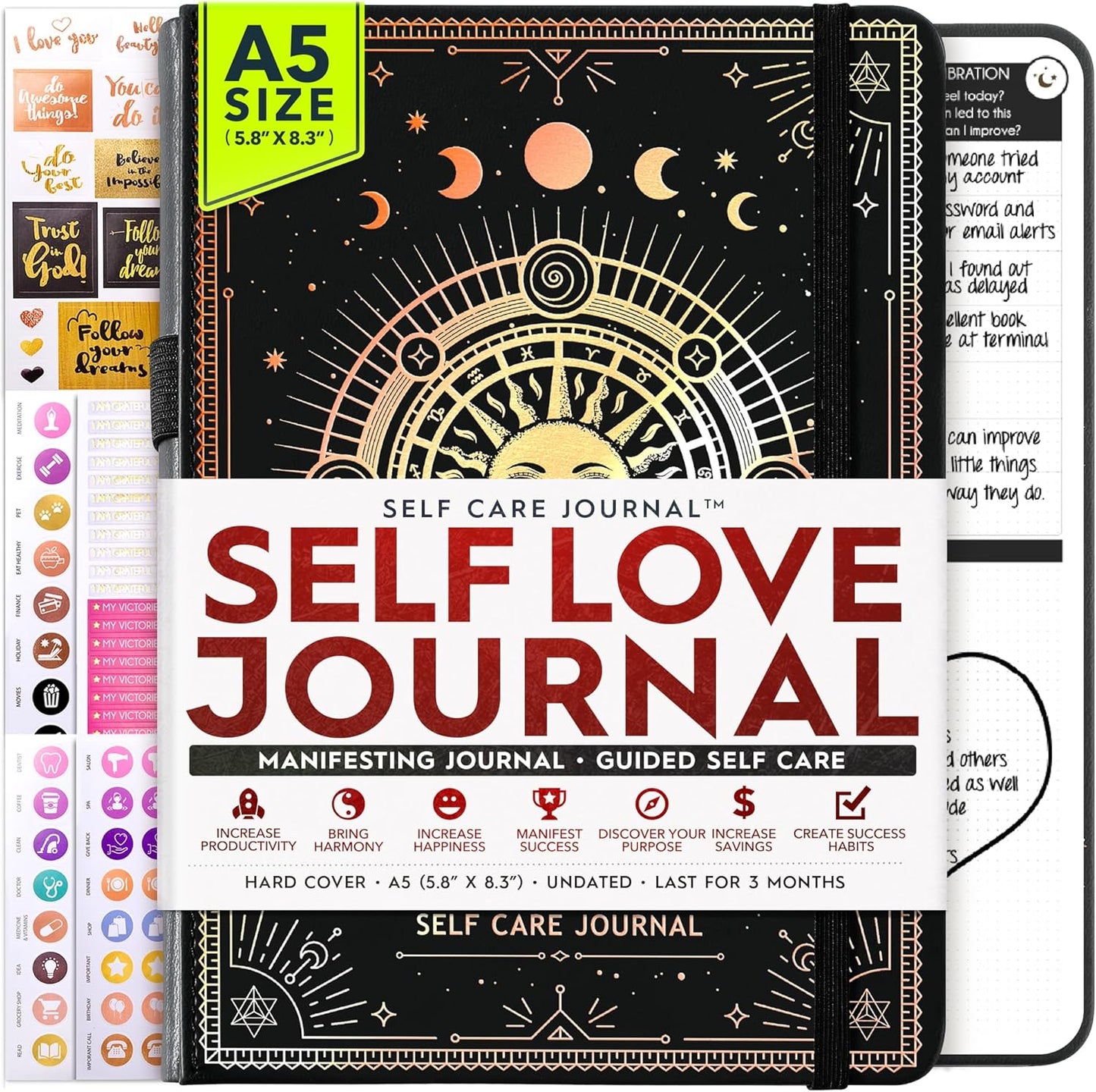 Self Love Journal for Positivity, Gratitude & Mindfulness