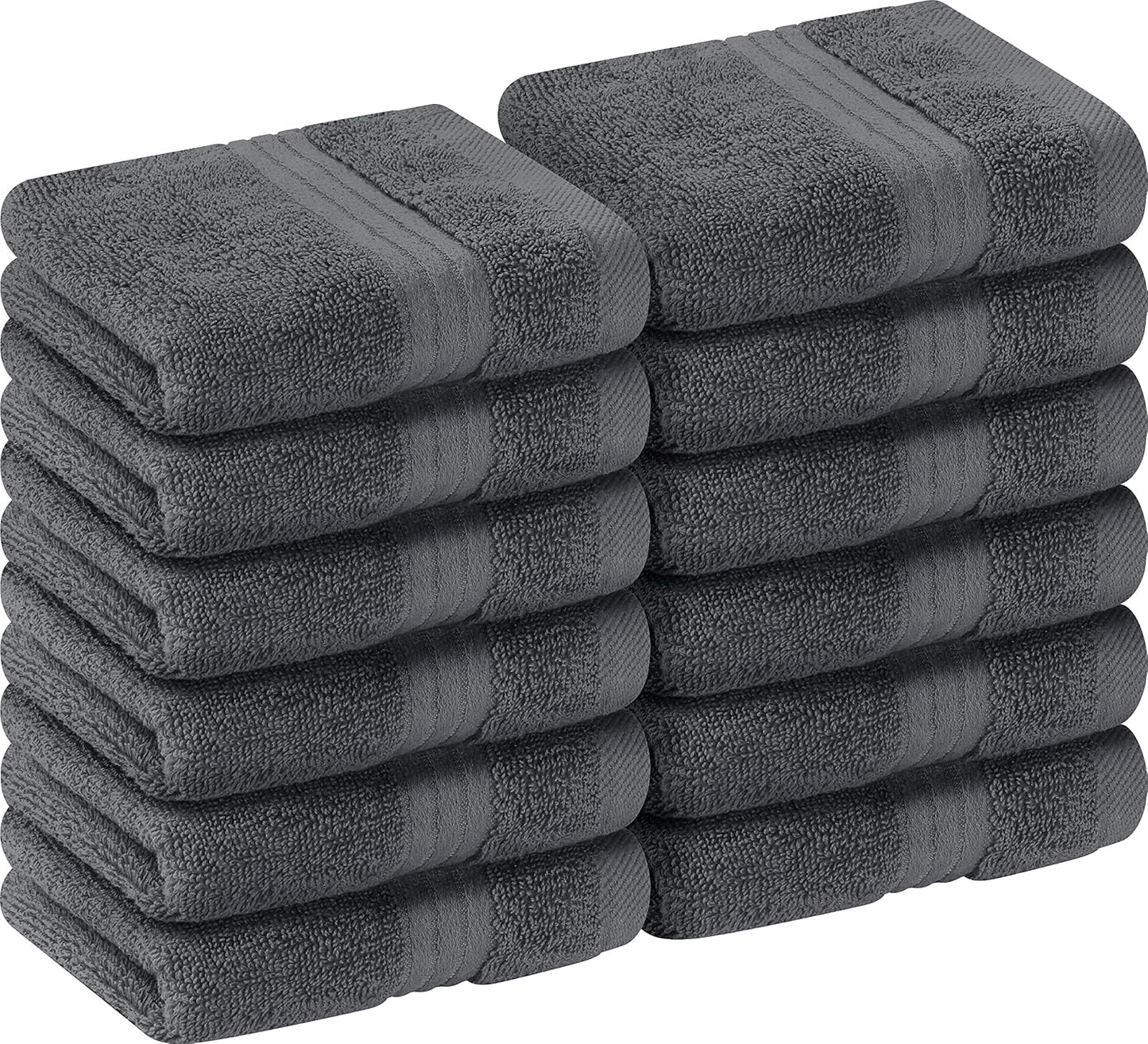 Luxury Wash Cloths Set - Highly Absorbent Cotton Towels