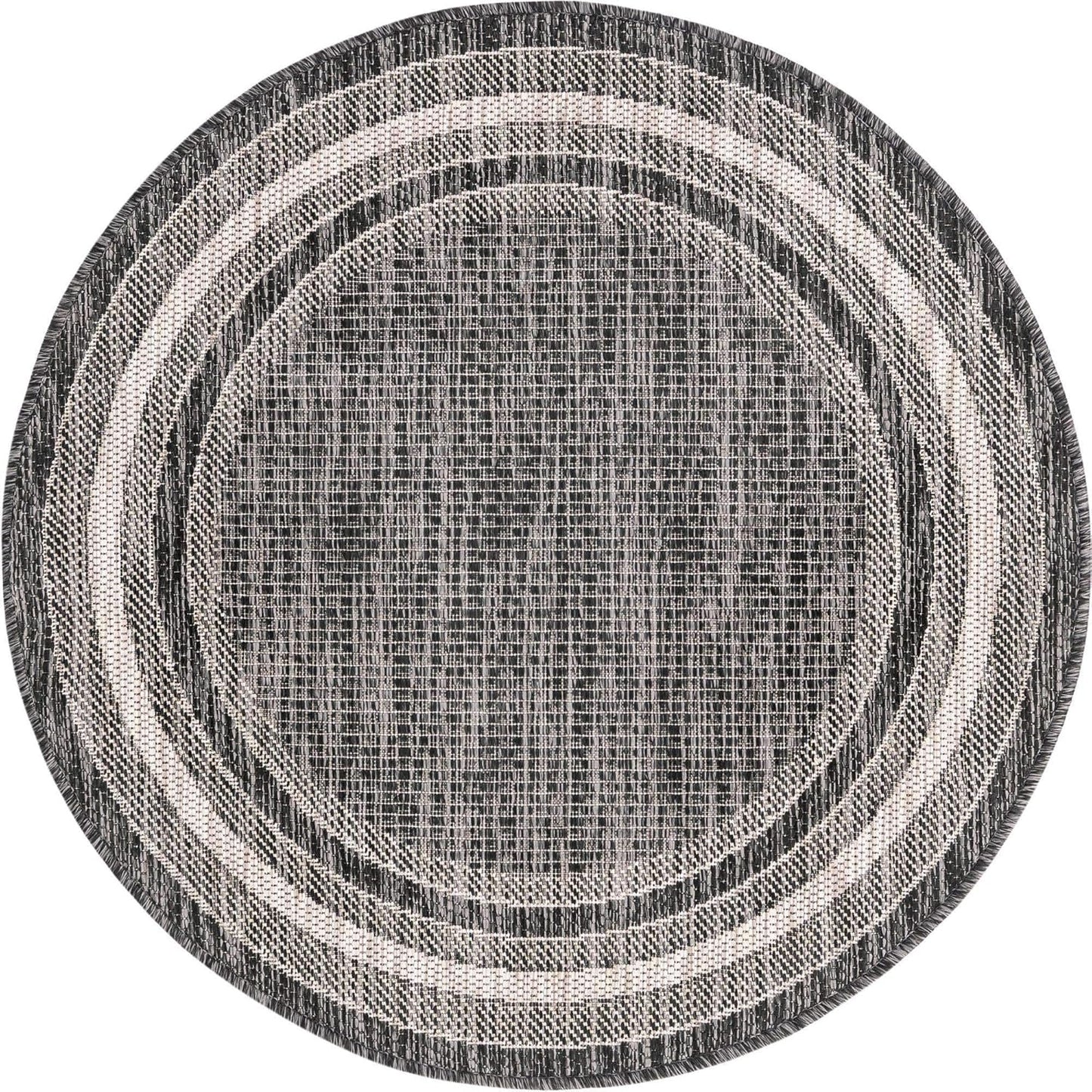 Unique Loom Outdoor Border Collection Area Rug - Soft Border
