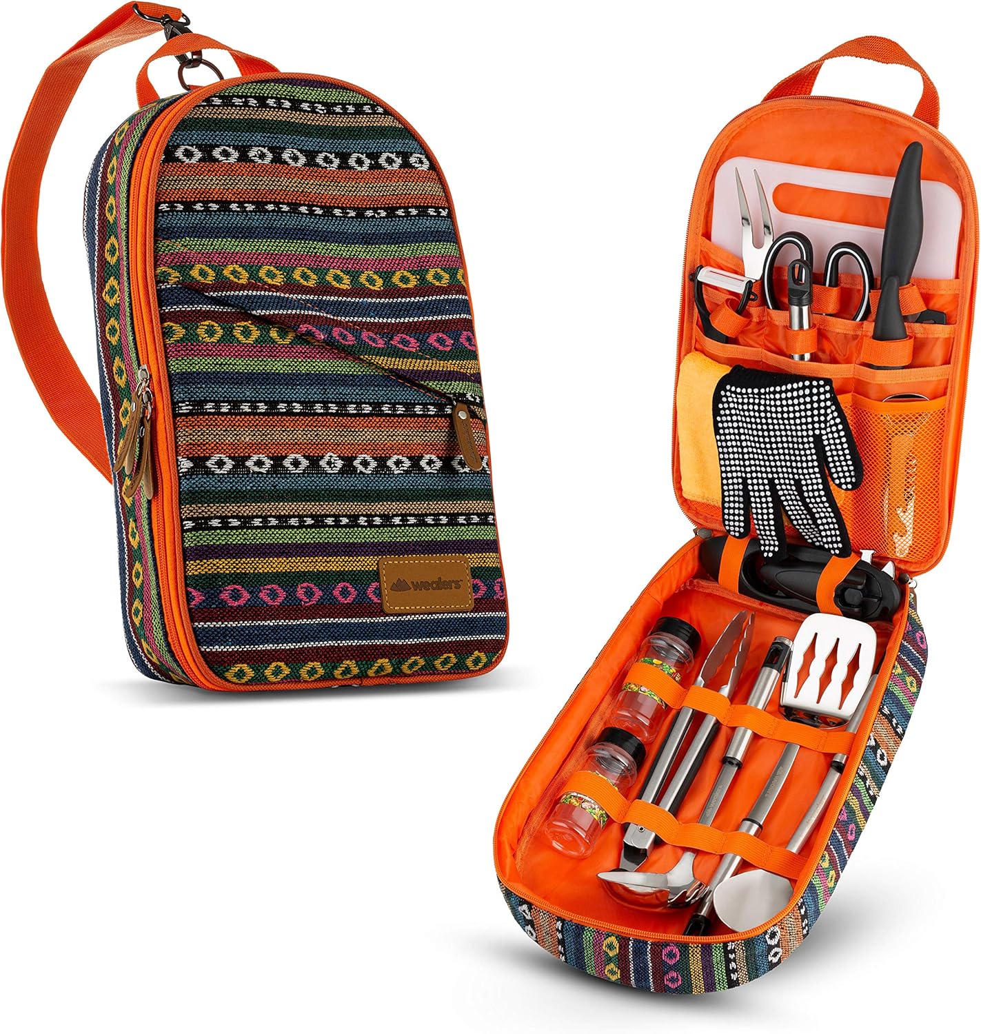 Camp Kitchen Cooking Utensil Set for Travel and Outdoor Use