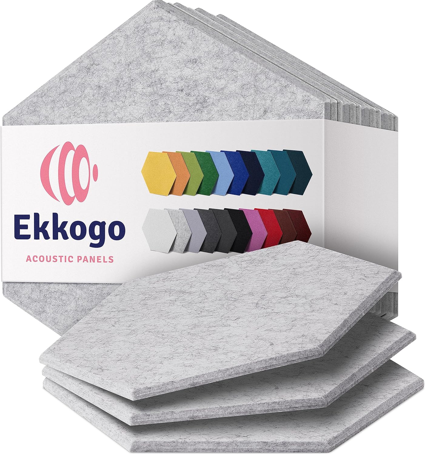 Acoustic Panels 12-Pack for Superior Soundproofing and Style