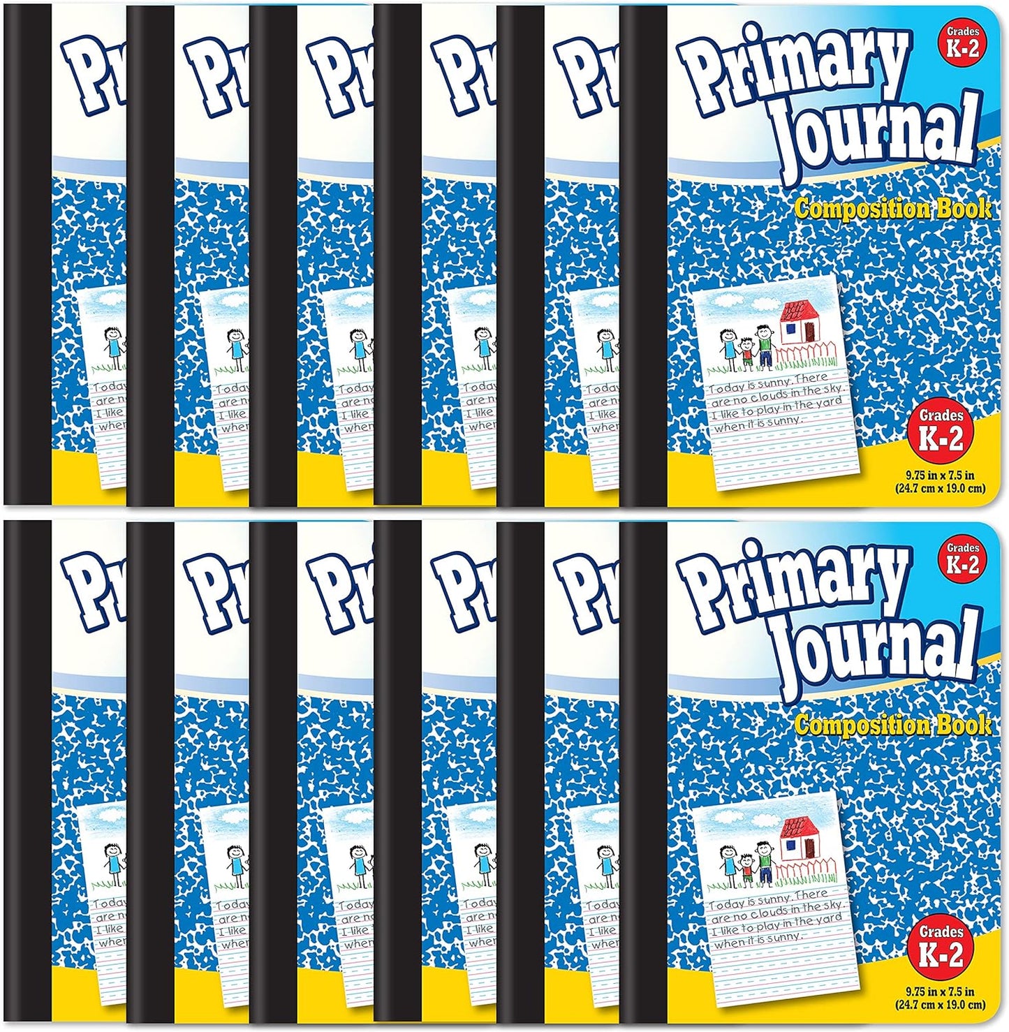 Primary Composition Journal 12-Pack - Ideal for Grade K-2!