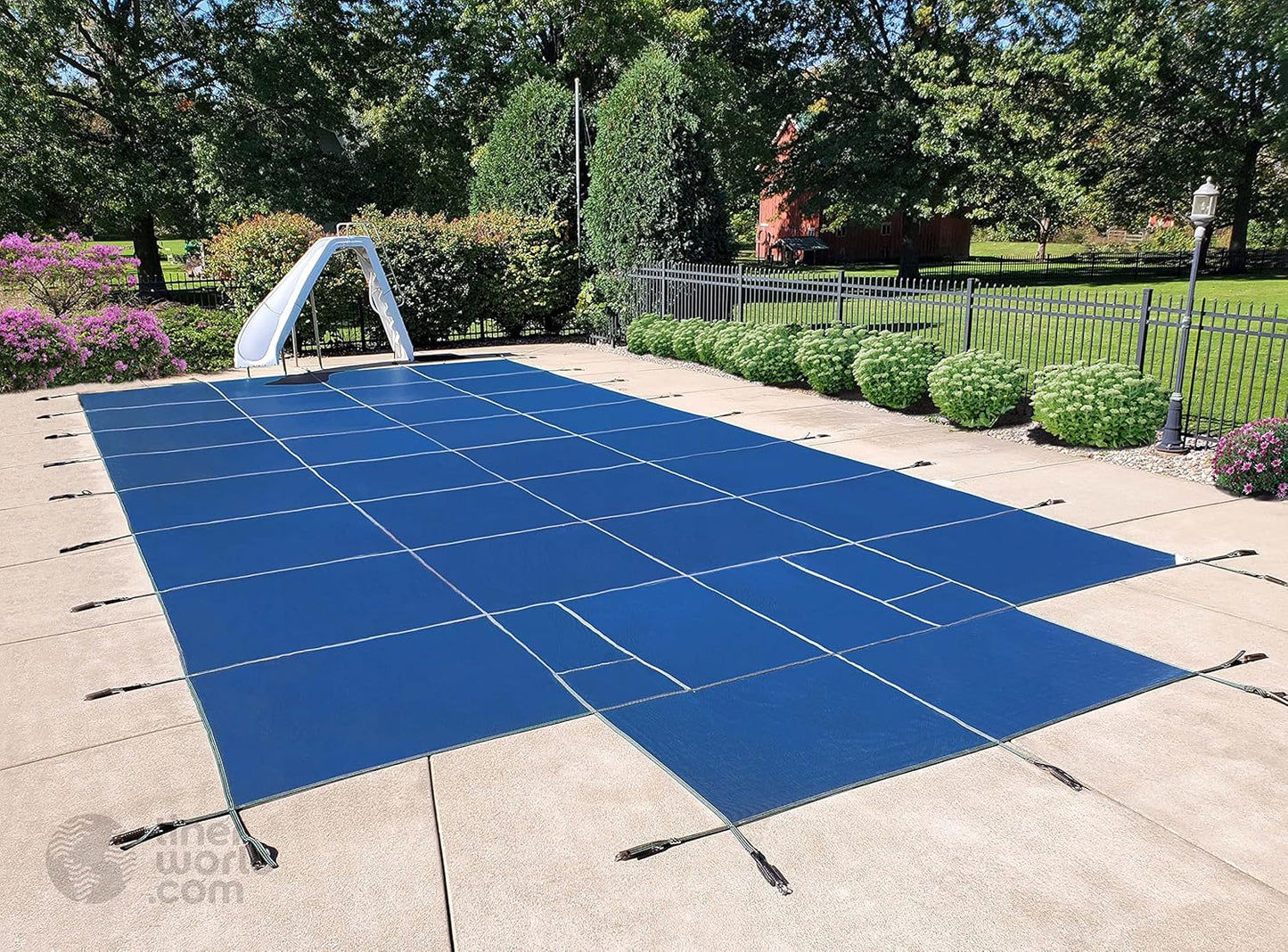Winter Warrior Mesh Inground Safety Pool Cover for 16ftx32ft Pools