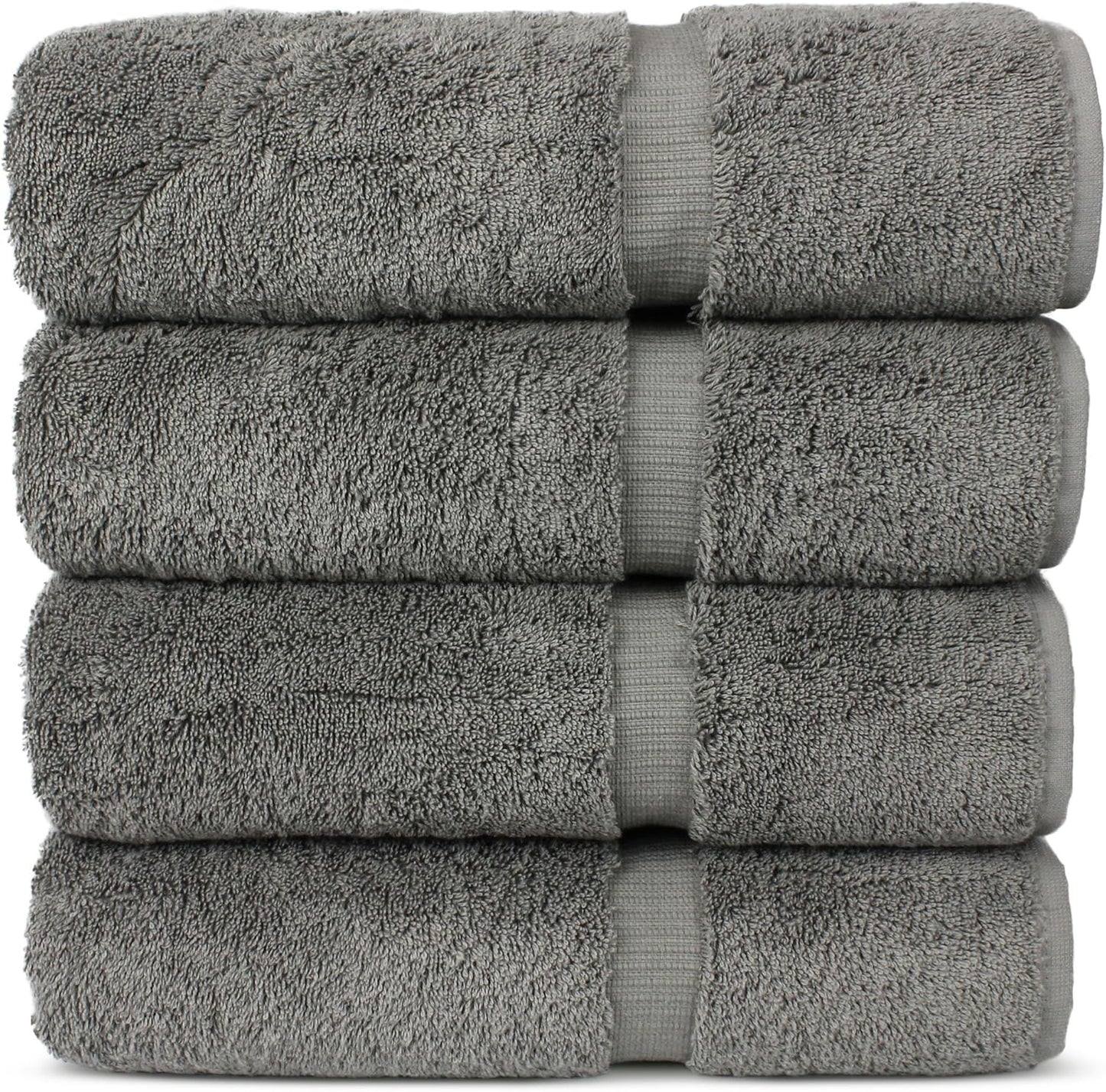 Chakir Turkish Linens Premium Cotton Bath Towels - 4-Piece Set