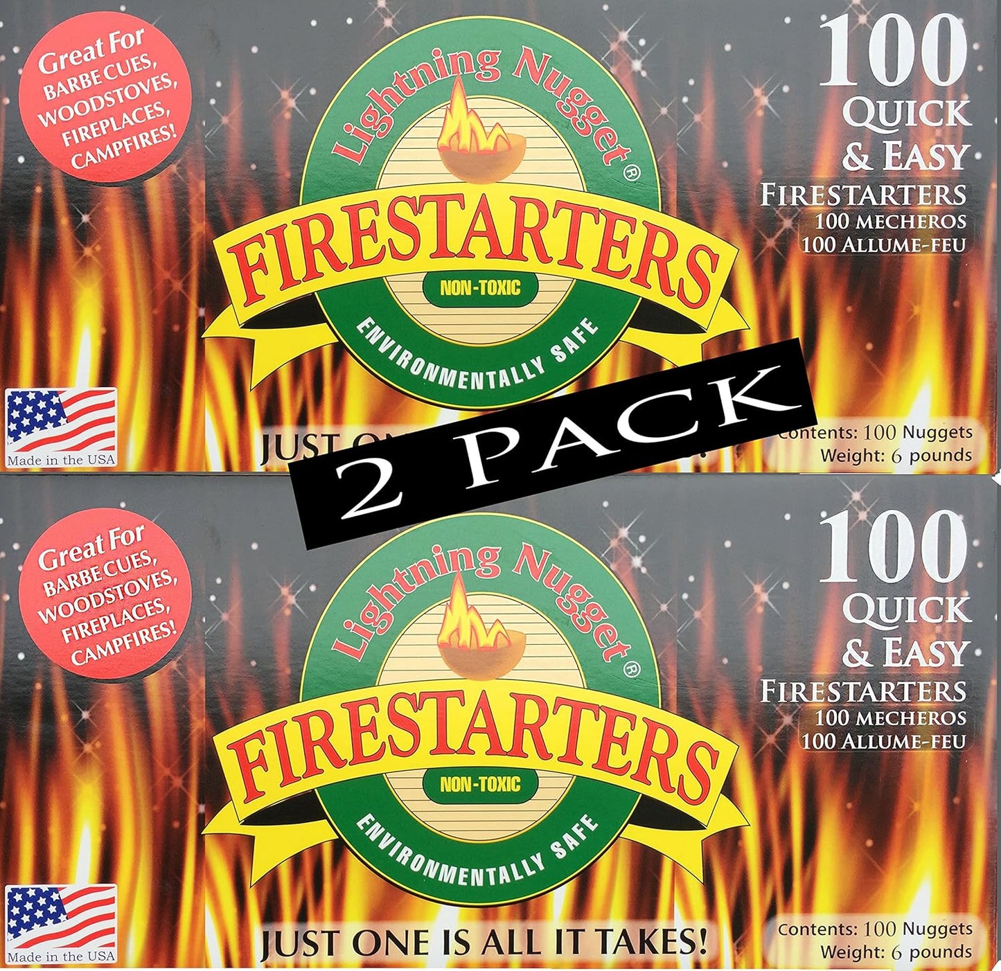 200 Count Fire Starters for Easy Lighting in Any Situation