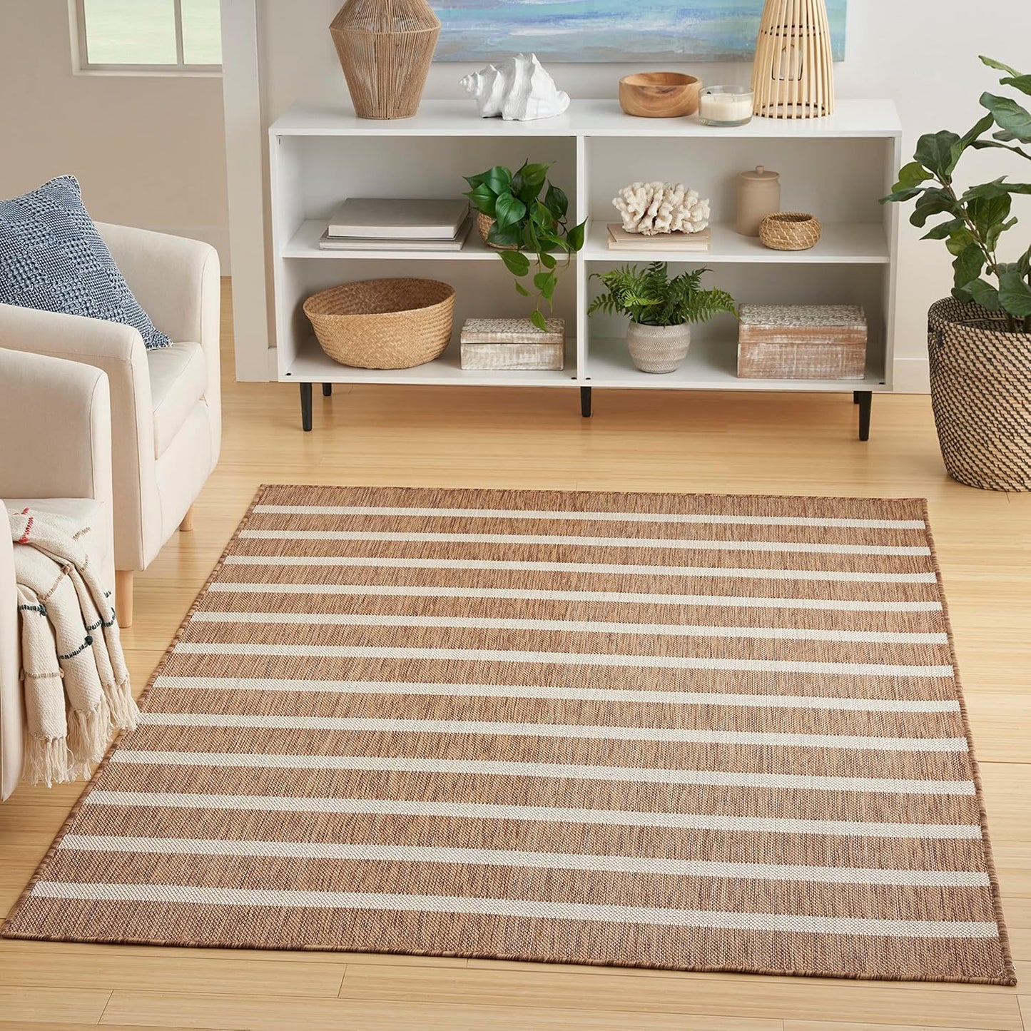 Nourison Home Positano Indoor/Outdoor Jute 5ft x 7ft Area Rug