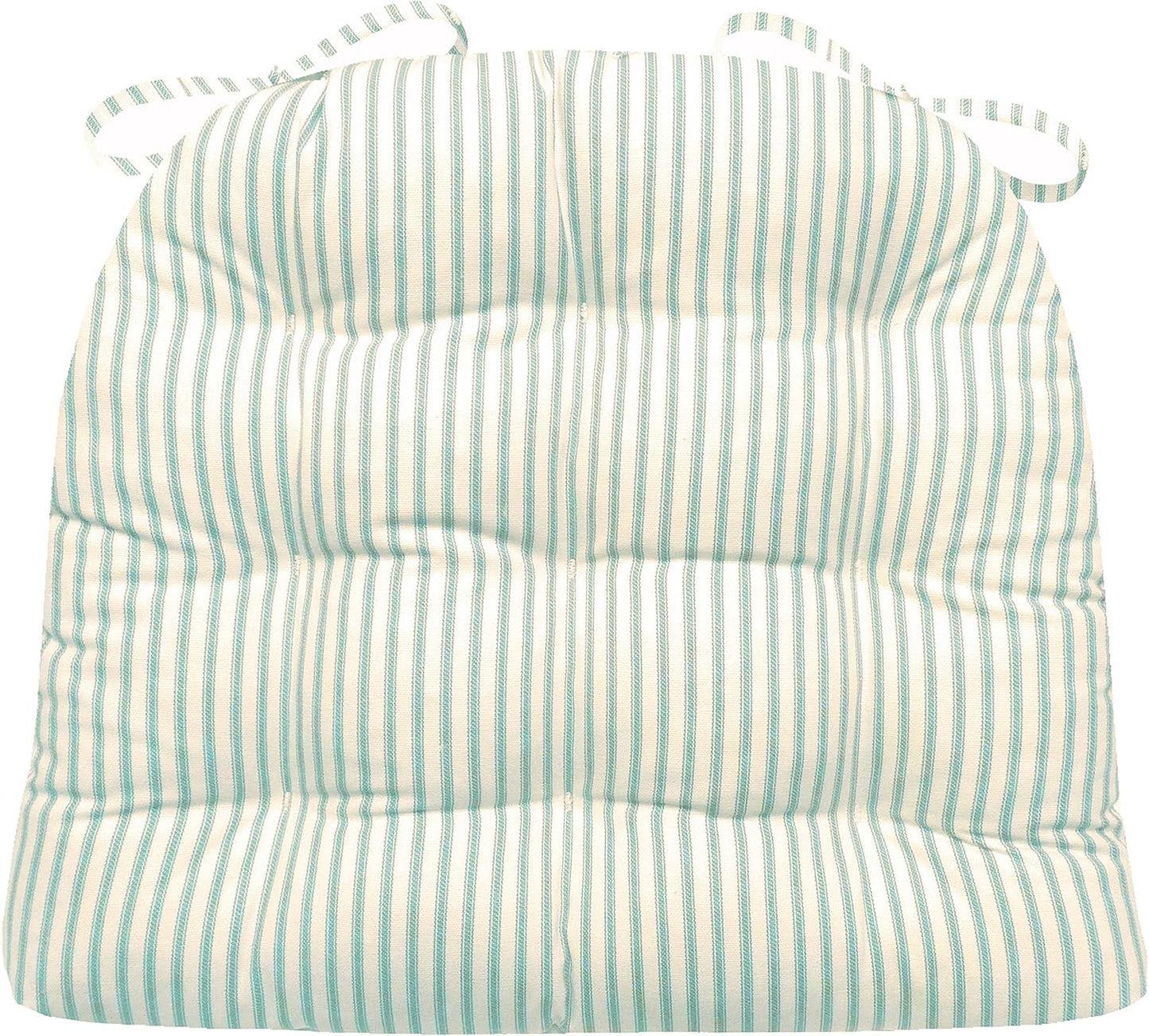 Barnett Home Decor Ticking Stripe Aqua Dining Chair Pad Review