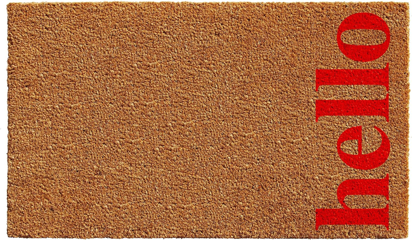 Calloway Mills Vertical Hello Doormat for All Seasons