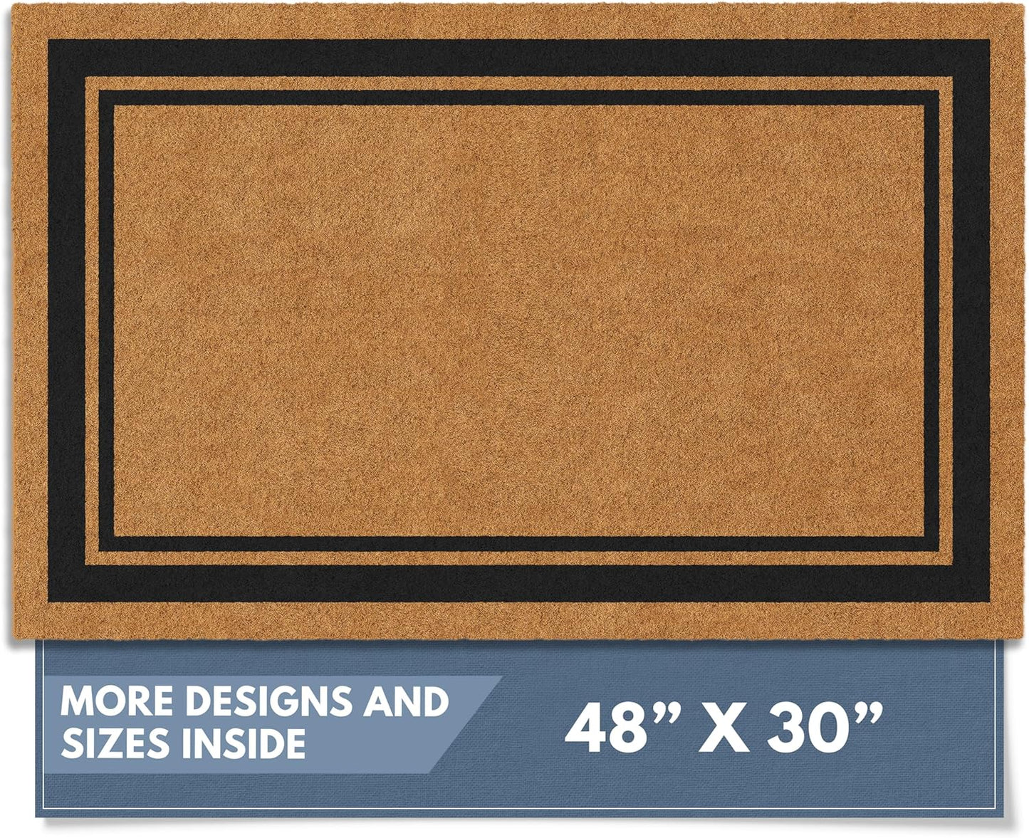 Barnyard Designs Natural Coco Coir Doormat for Entryways