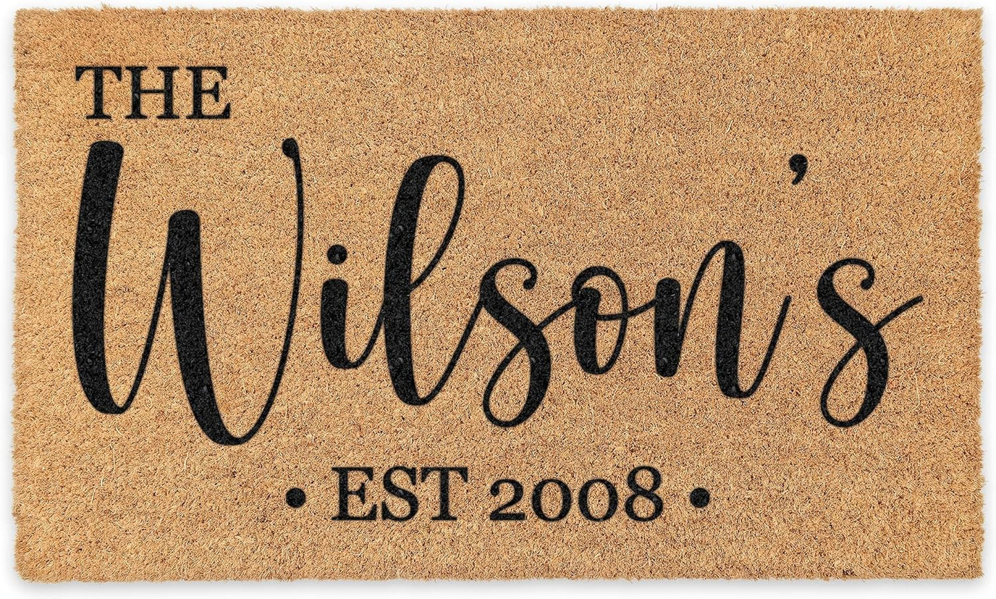 Personalized Welcome Mat 18x30 inches for Your Home Entrance
