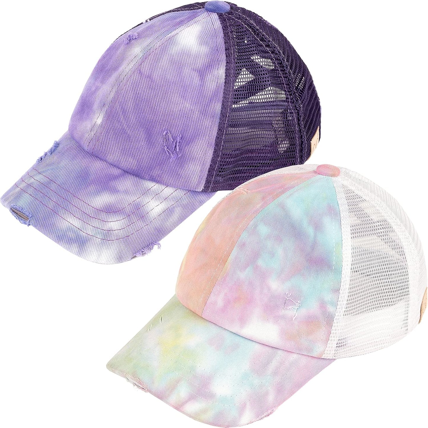 Funky Junque Girls Messy Bun Baseball Cap for Active Play
