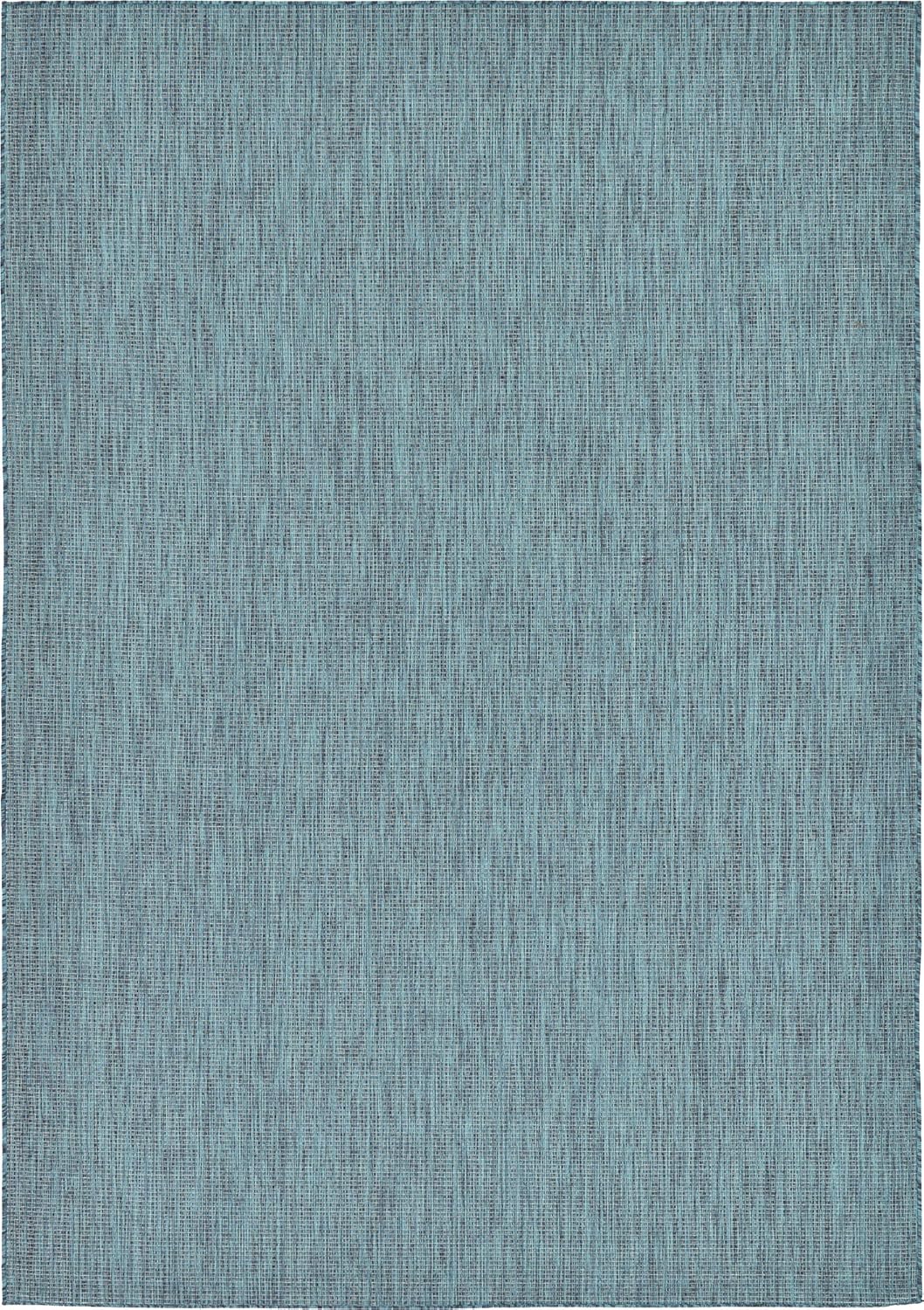 Heathered Indoor/Outdoor Flatweave Area Rug 7ft 1in x 10ft for Home