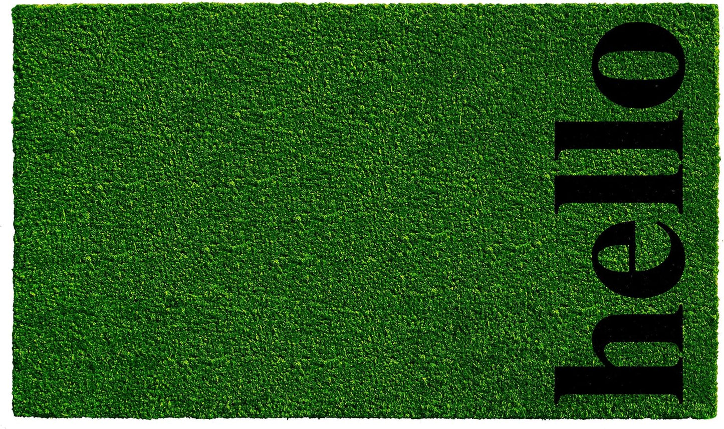 Calloway Mills Vertical Hello Doormat for All Seasons