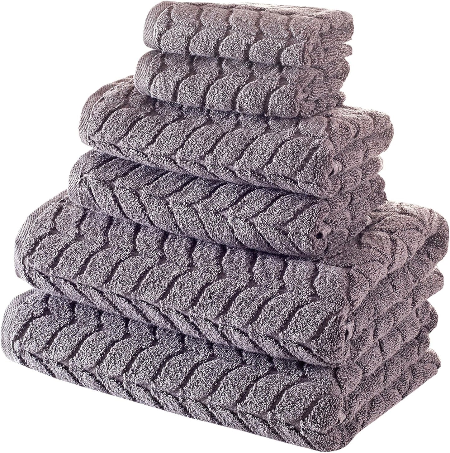 Turkish Cotton Jacquard Luxury Towel Set for Spa-Like Comfort