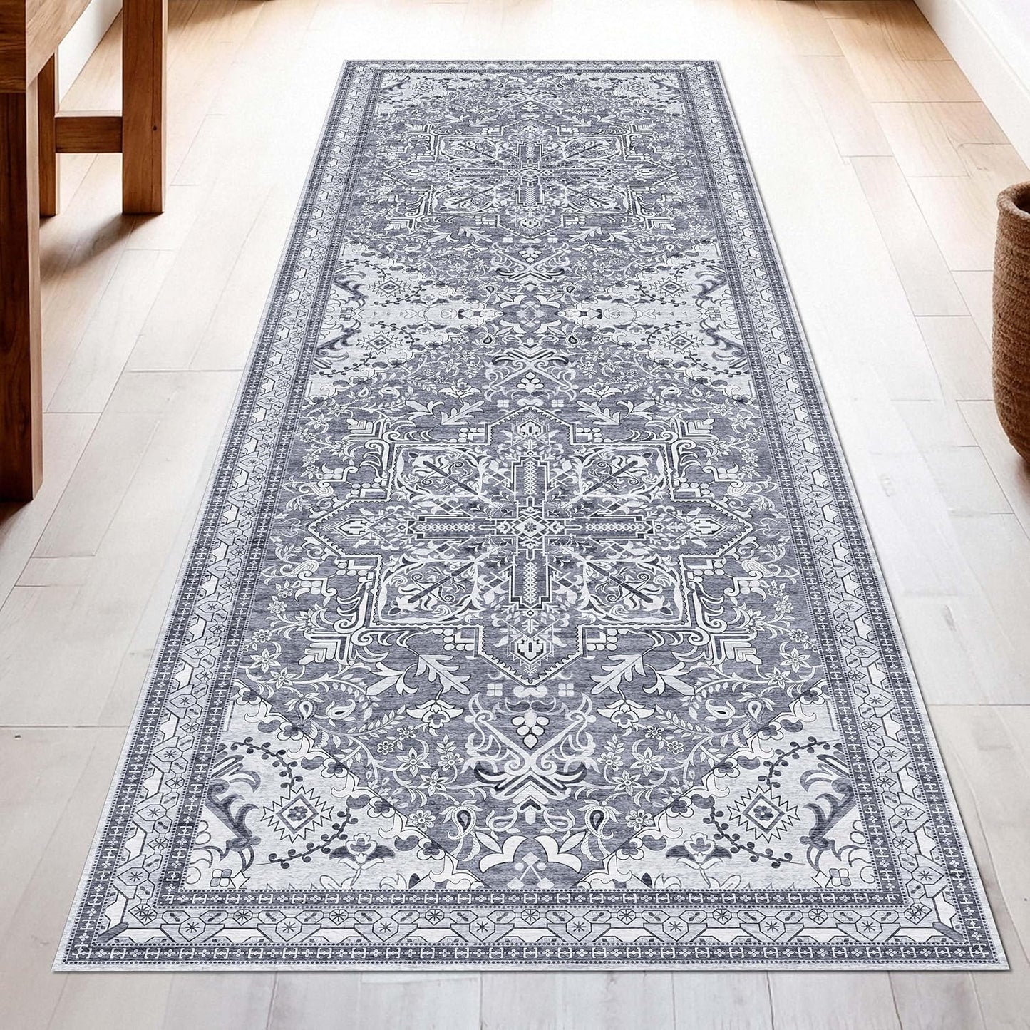 Washable Runner Rug 2.5x8 for Hallways and Entryways
