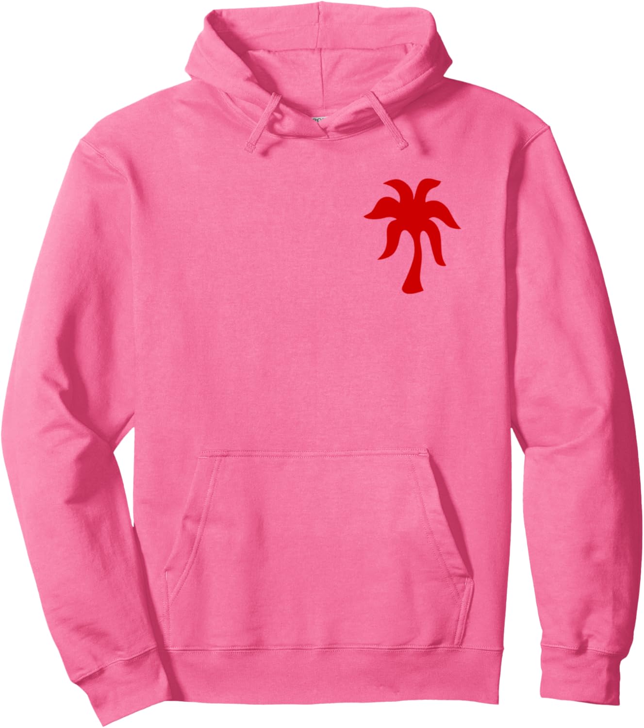 2025 Pink Palm Women's Hoodie: Trendy Pink Pullover