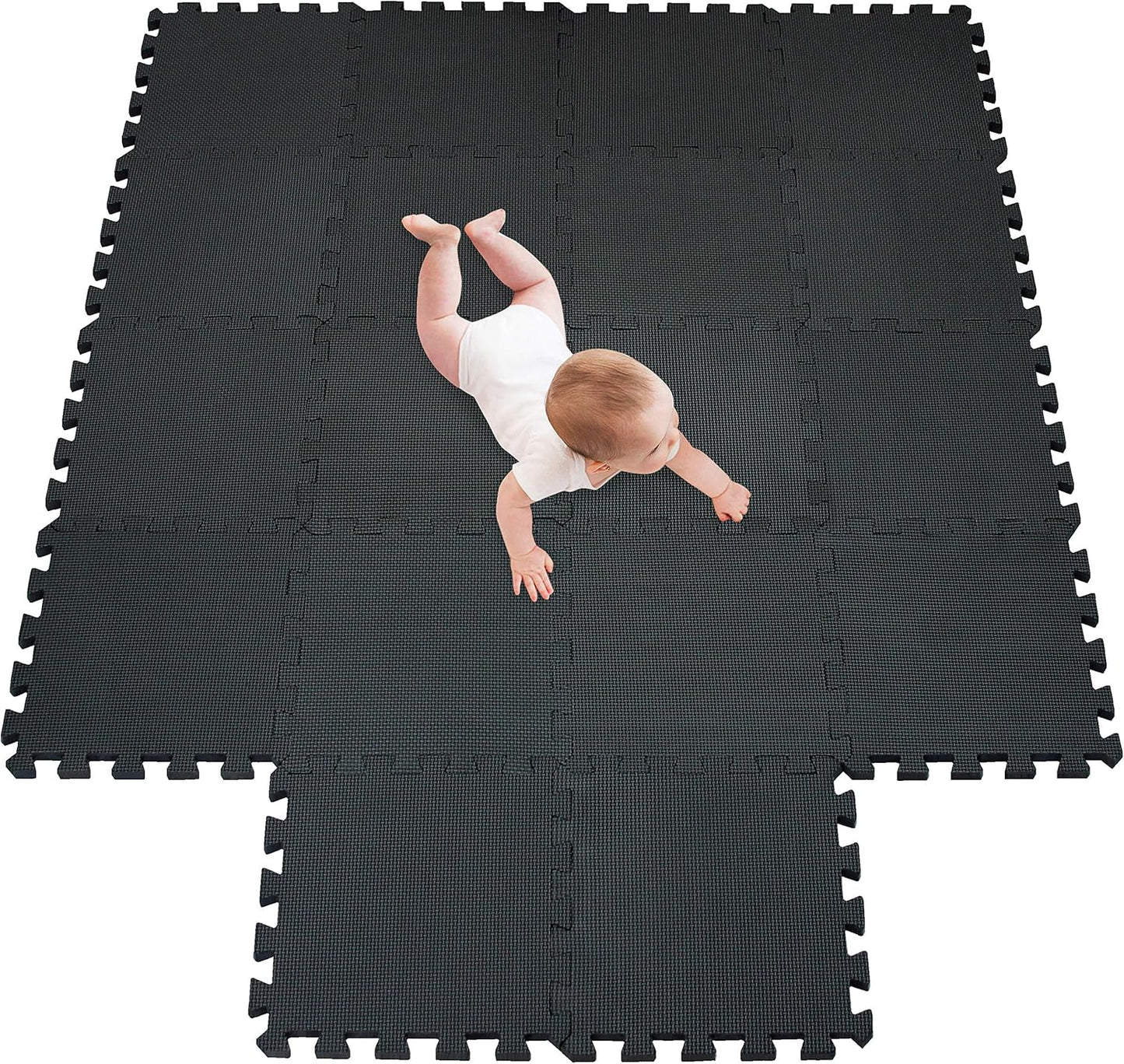 meiqicool Foam Play Mat for Kids - Soft EVA Interlocking Tiles