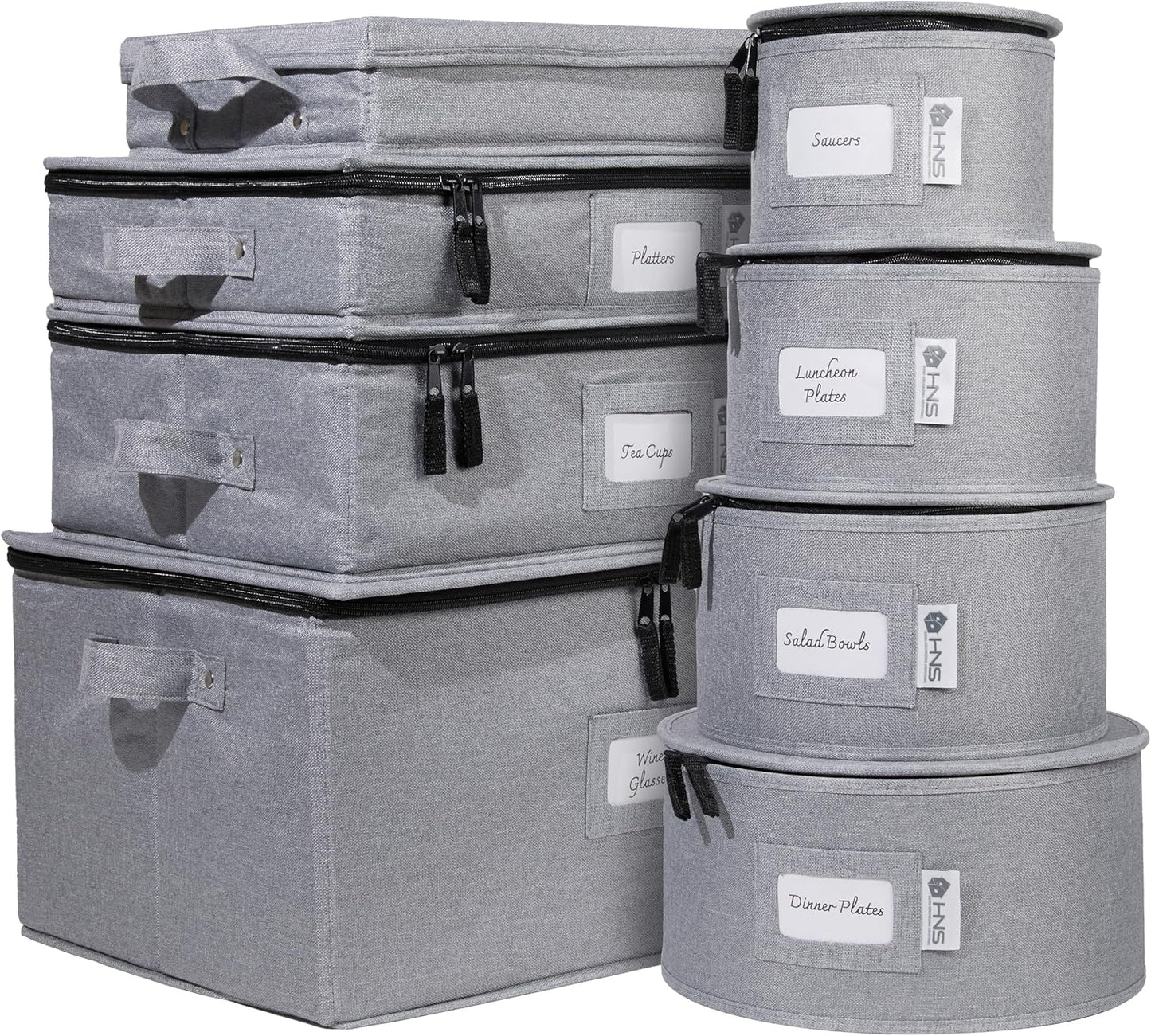 Hard Shell China Storage Containers for Safe Dinnerware Storage