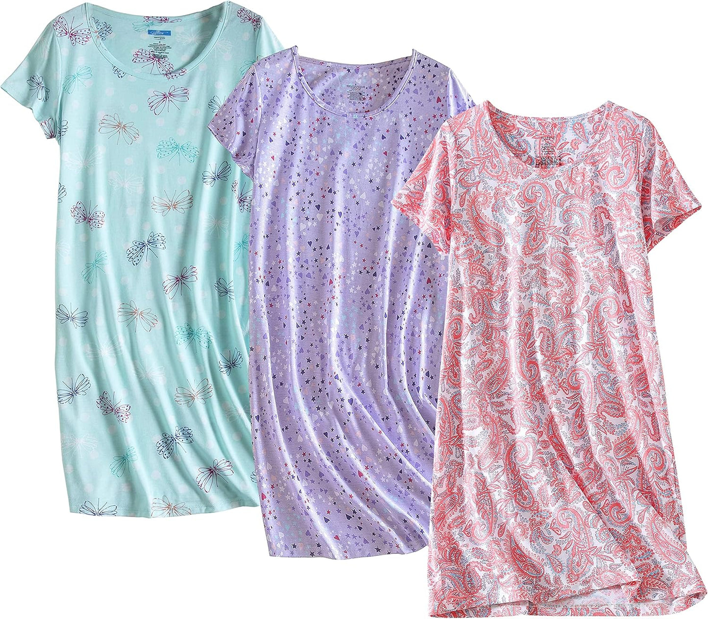 PNAEONG Women's Cotton Nightgown Sleepwear for Comfort and Style