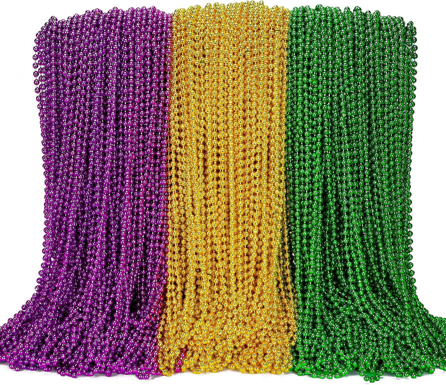 200PCS Mardi Gras Beads for Parades and Party Decorations
