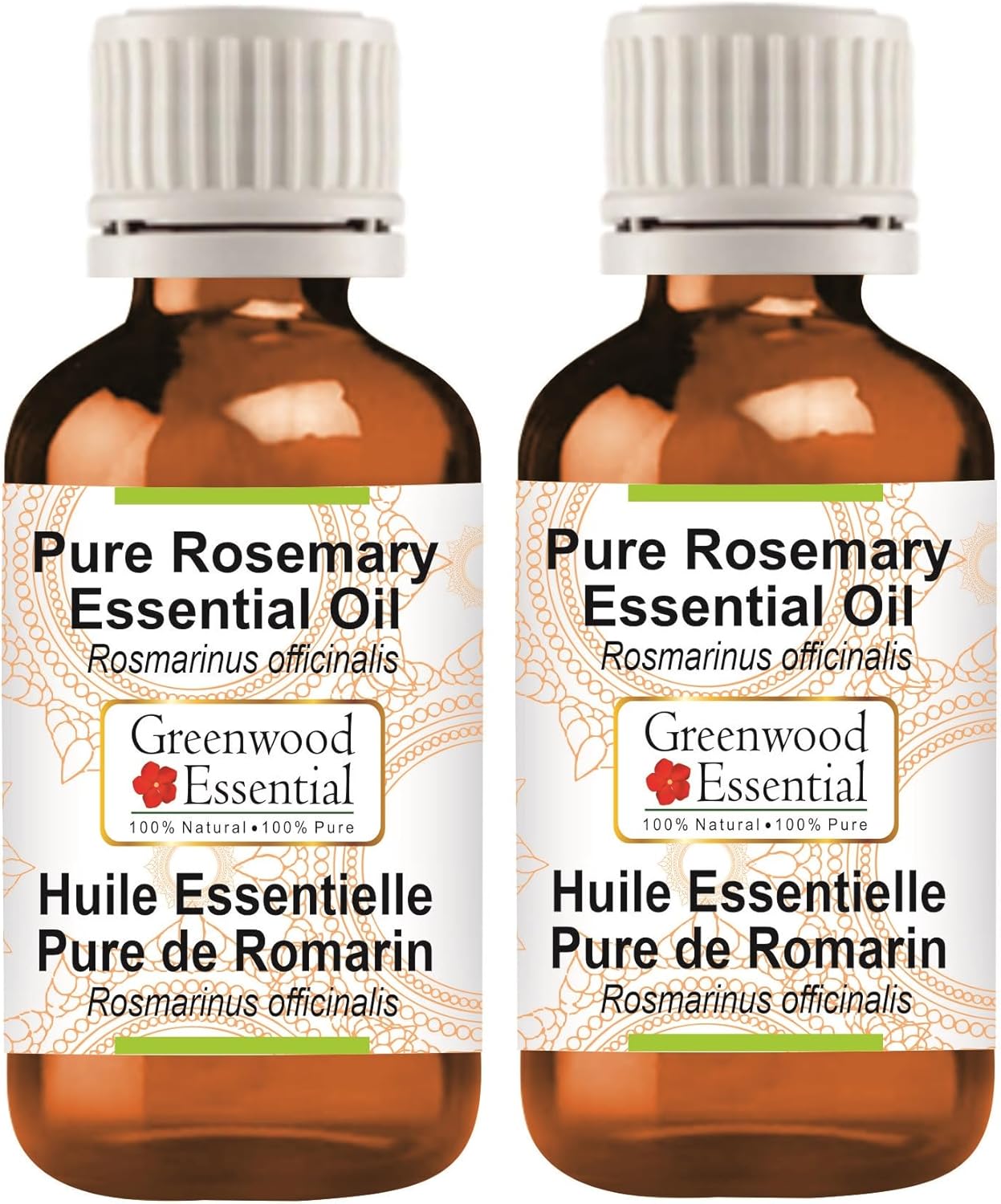Pure Rosemary Essential Oil for Skin and Hair Care - 100ml X 2