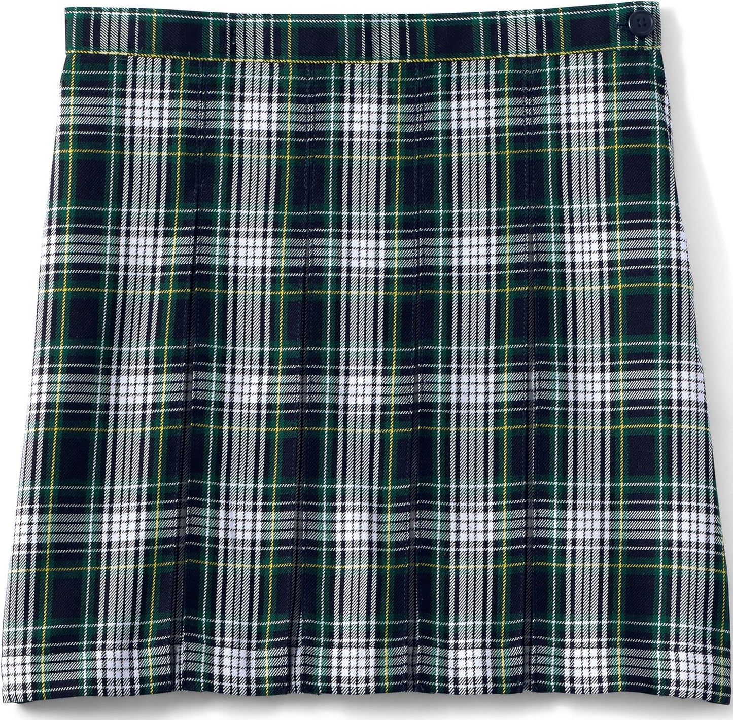 School Uniform Girls Plaid Box Pleat Skirt for Comfort and Style