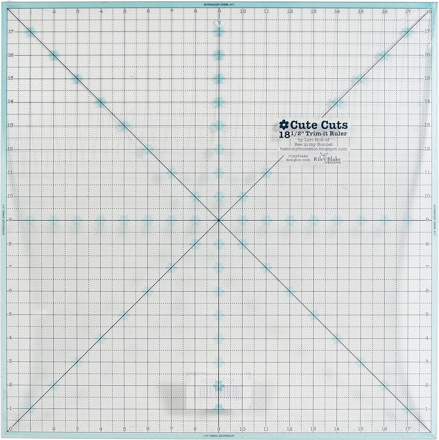 RILEY BLAKE DESIGNS Trim IT Ruler for Perfect Quilting