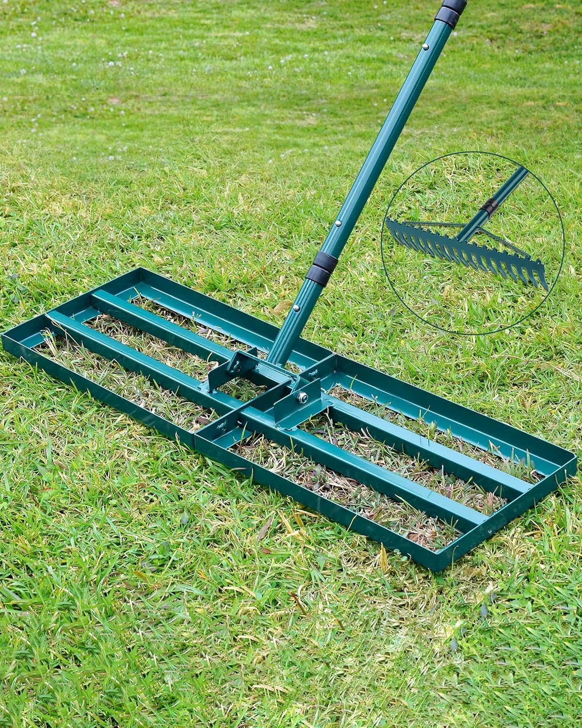 Lawn Leveling Rake 2 Pack Heavy Duty Tool for Perfect Yard