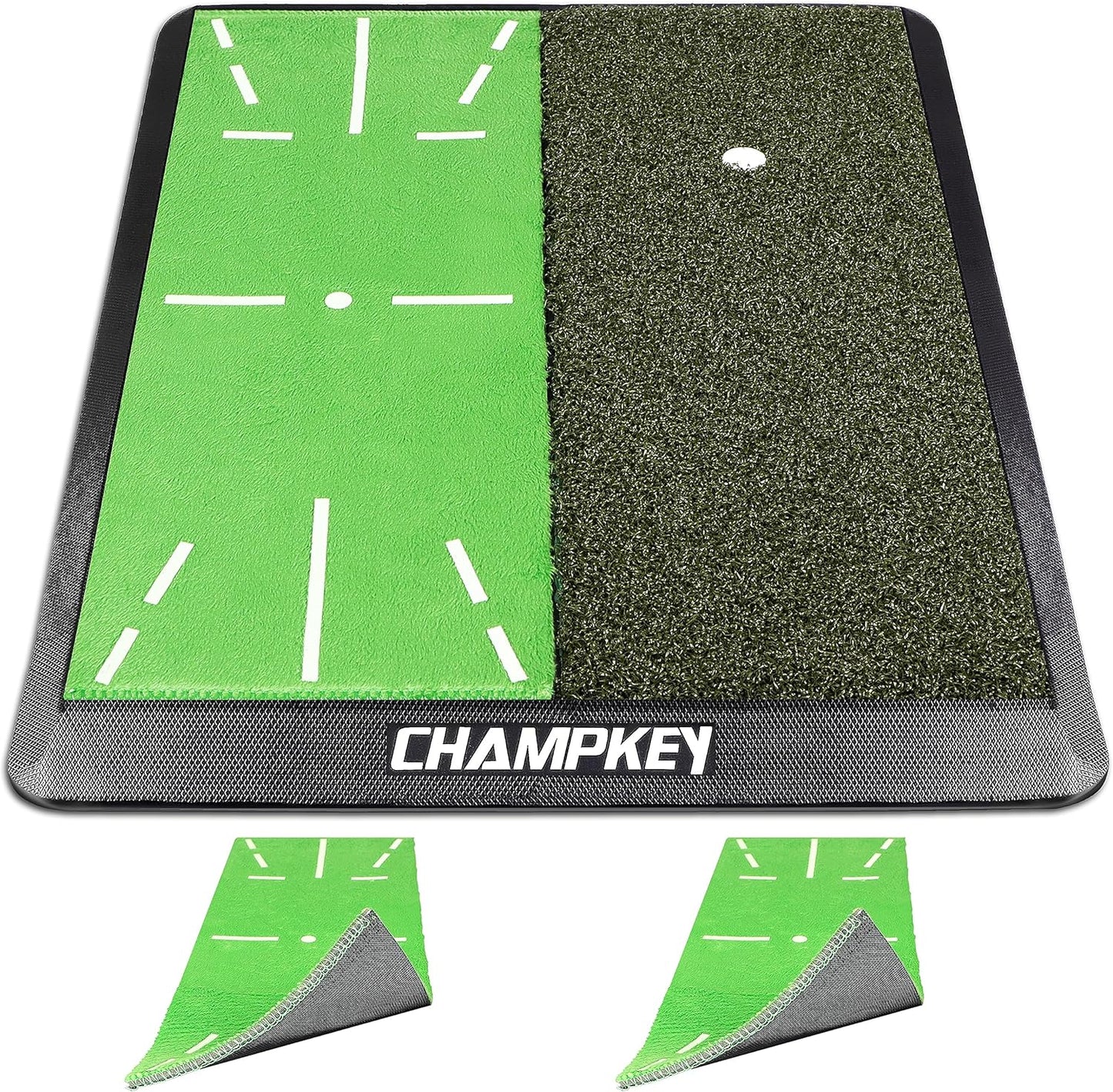 CHAMPKEY Heavy-Duty Golf Hitting Mat for Indoor and Outdoor Use