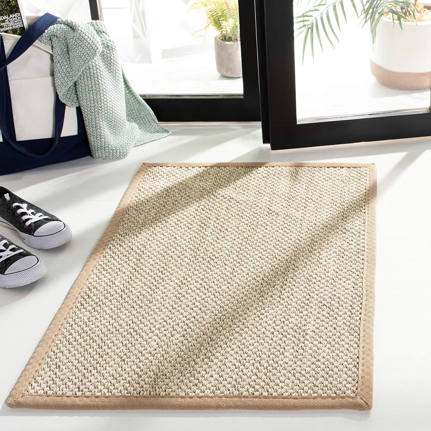 Natural Fiber Collection Area Rug - 2ft 6in x 4ft for Any Space