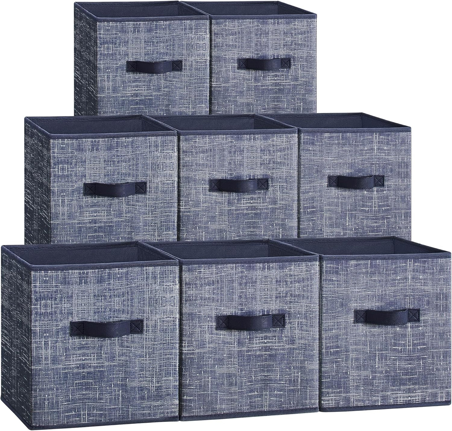 SONGMICS Storage Cubes Set of 8, Durable Non-Woven Fabric Bins