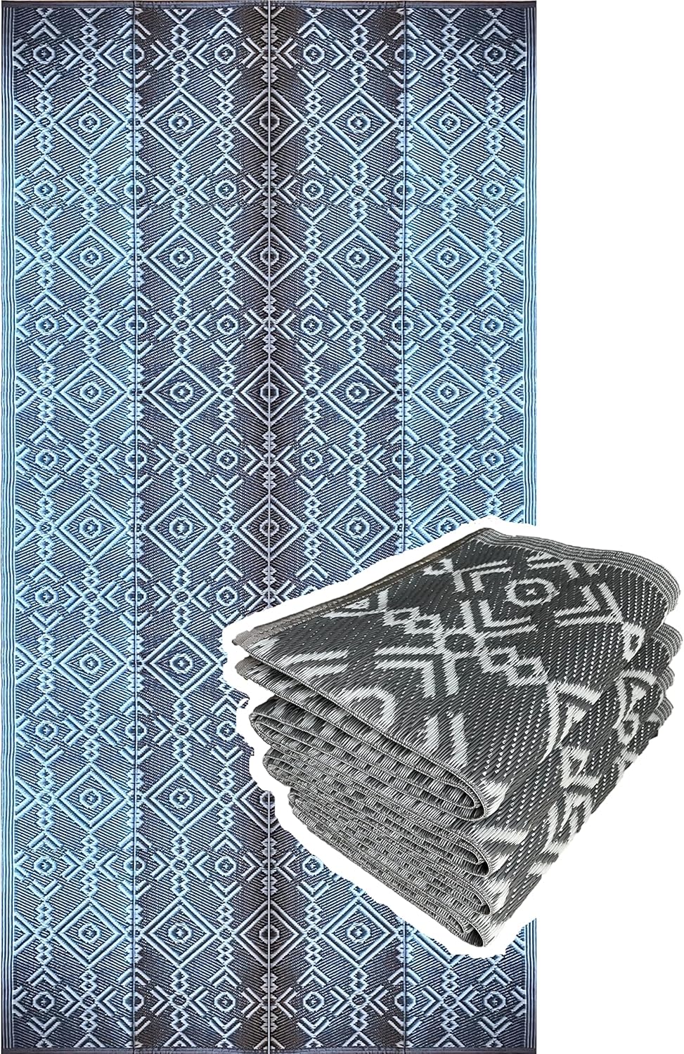 BalajeesUSA Outdoor Area Rug - Reversible Waterproof Mats