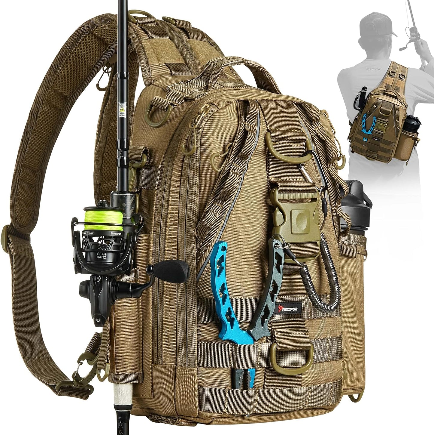 Piscifun Fishing Backpack: Organize with Ease
