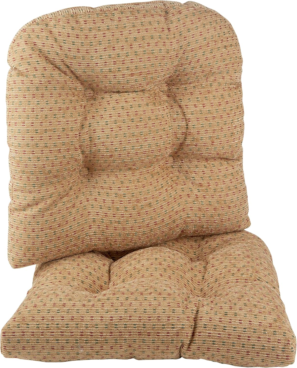 Klear Vu Gripper Overstuffed Non-Slip Dining Chair Cushions