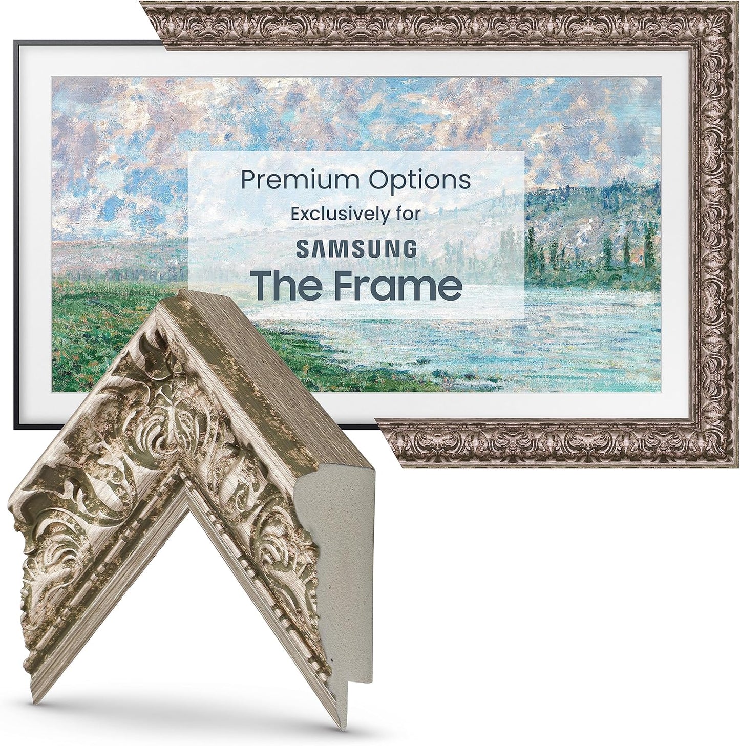 Tuscan Silver Smart Frame for Samsung The Frame