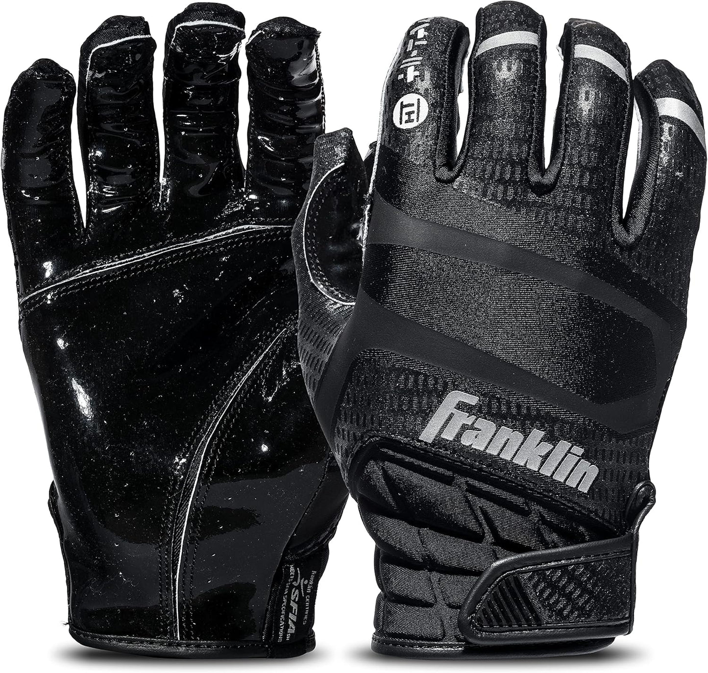 Franklin Sports Football Receiver Gloves - Extra-Grip Performance