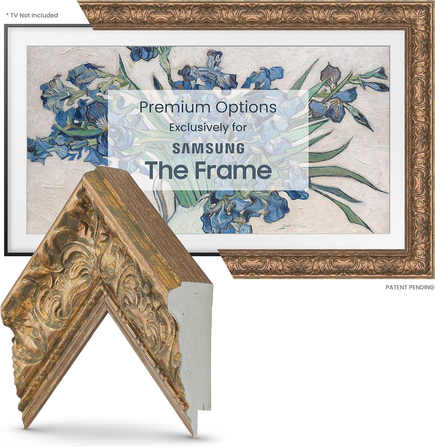 Tuscan Copper Frame for Samsung Frame TV 50 - Enhance Your Viewing Experience